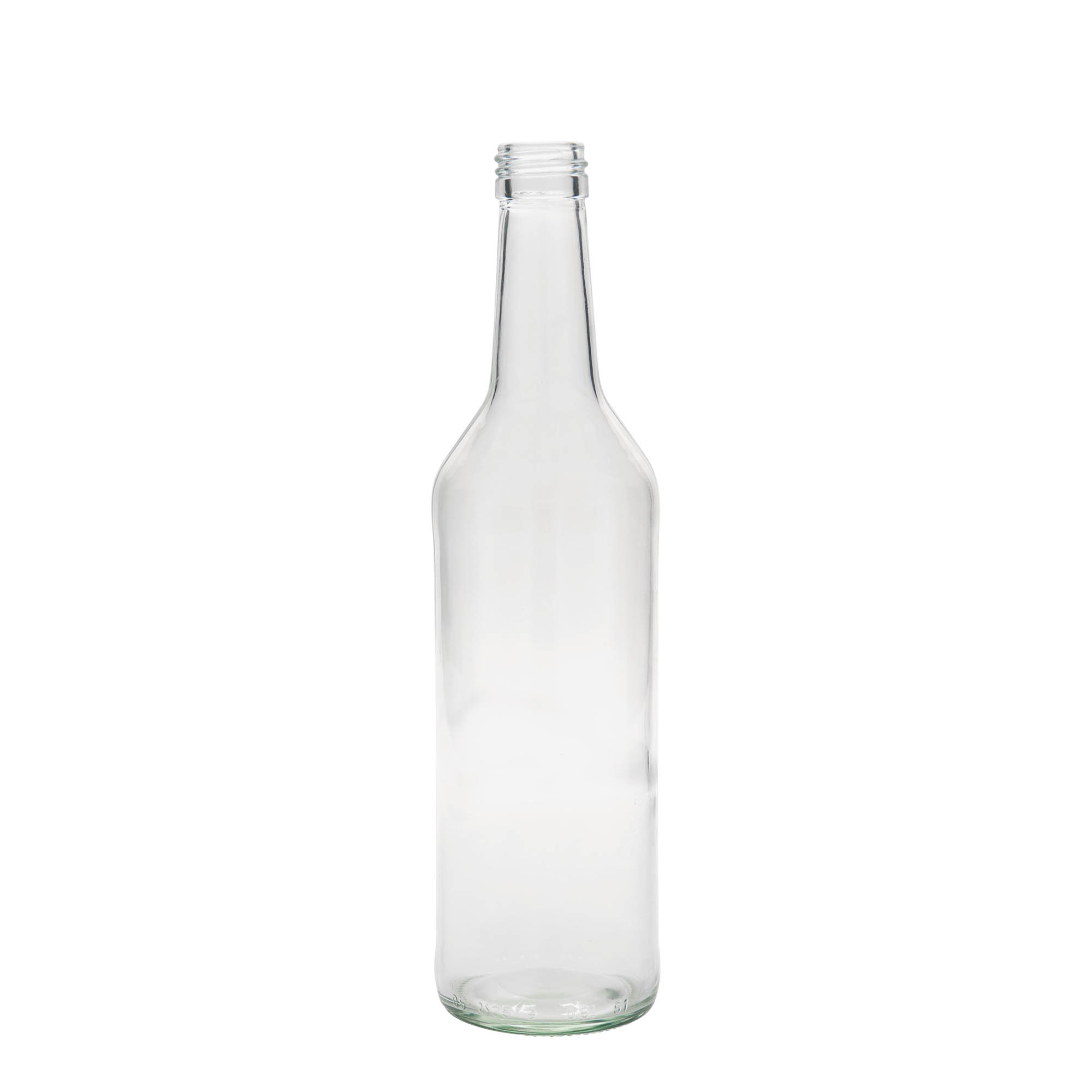 500 ml klaaspudel sirge kaelaga, suuava: PP 28