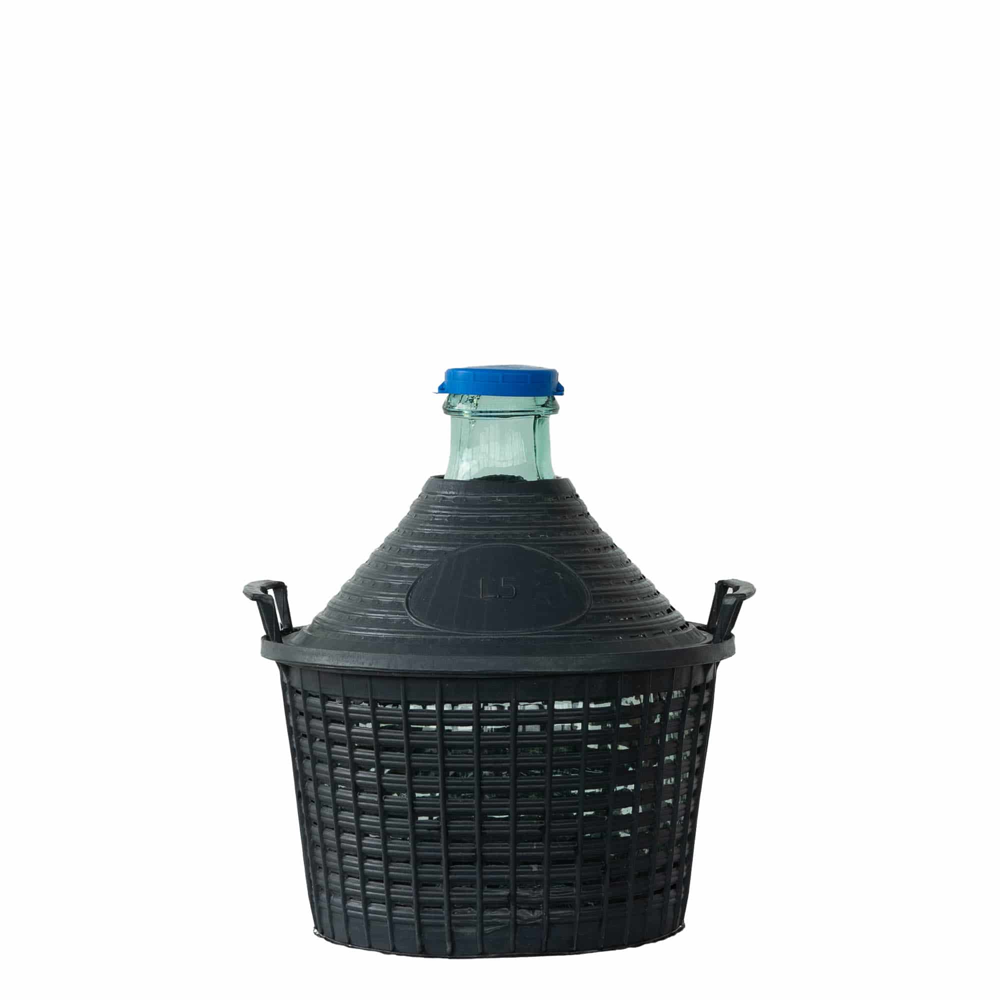 5 l pallonpudel kitsas kaelaga, klaas, avale: klapikaas