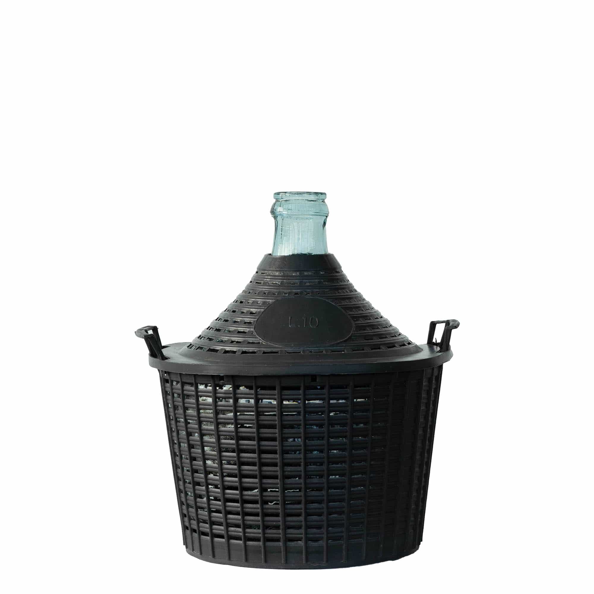 10 l pallkorkpudel kitsas kaelaga, klaas, suuava: klapikaas