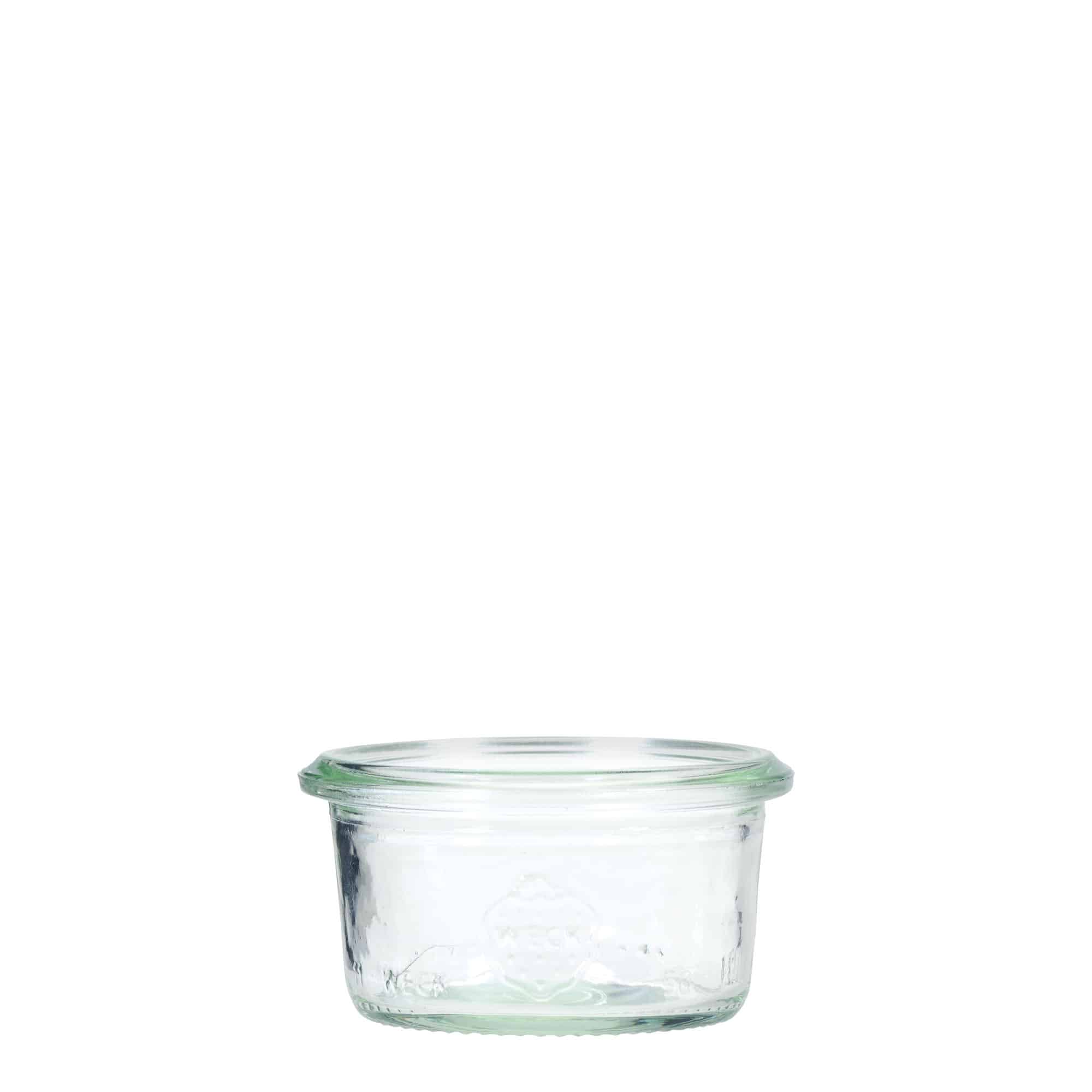 50 ml WECKi laia suuga purk, sulgur: ümar serv