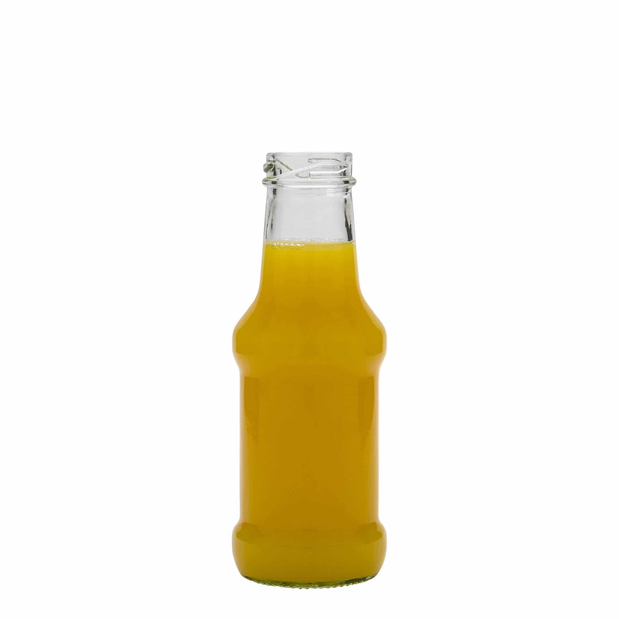 250 ml kastmepudel, klaas, sulgur: twist-off (TO 38)