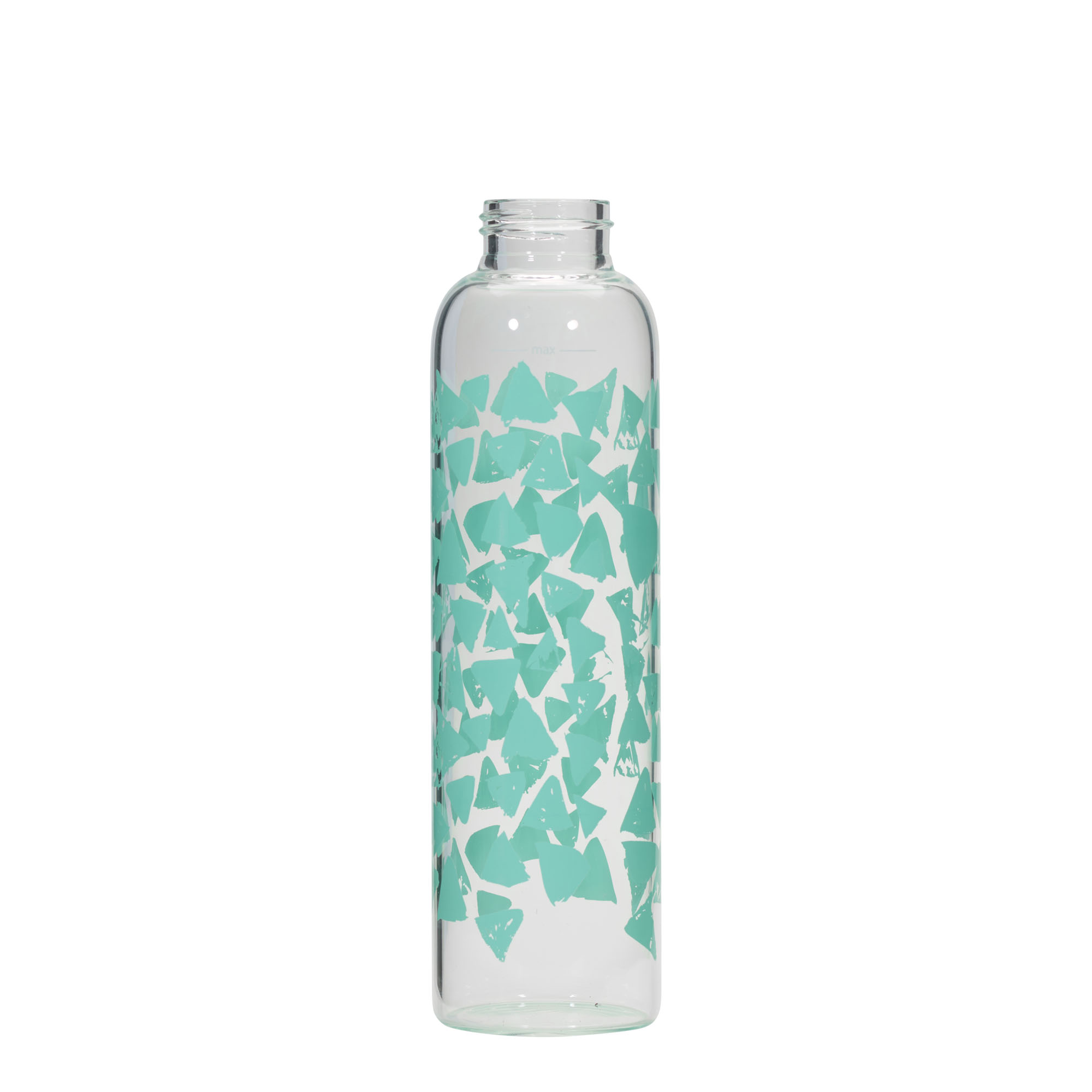 500 ml joogipudel 'Perseus - türkiissinised kolmnurgad', suuava: kruvikork