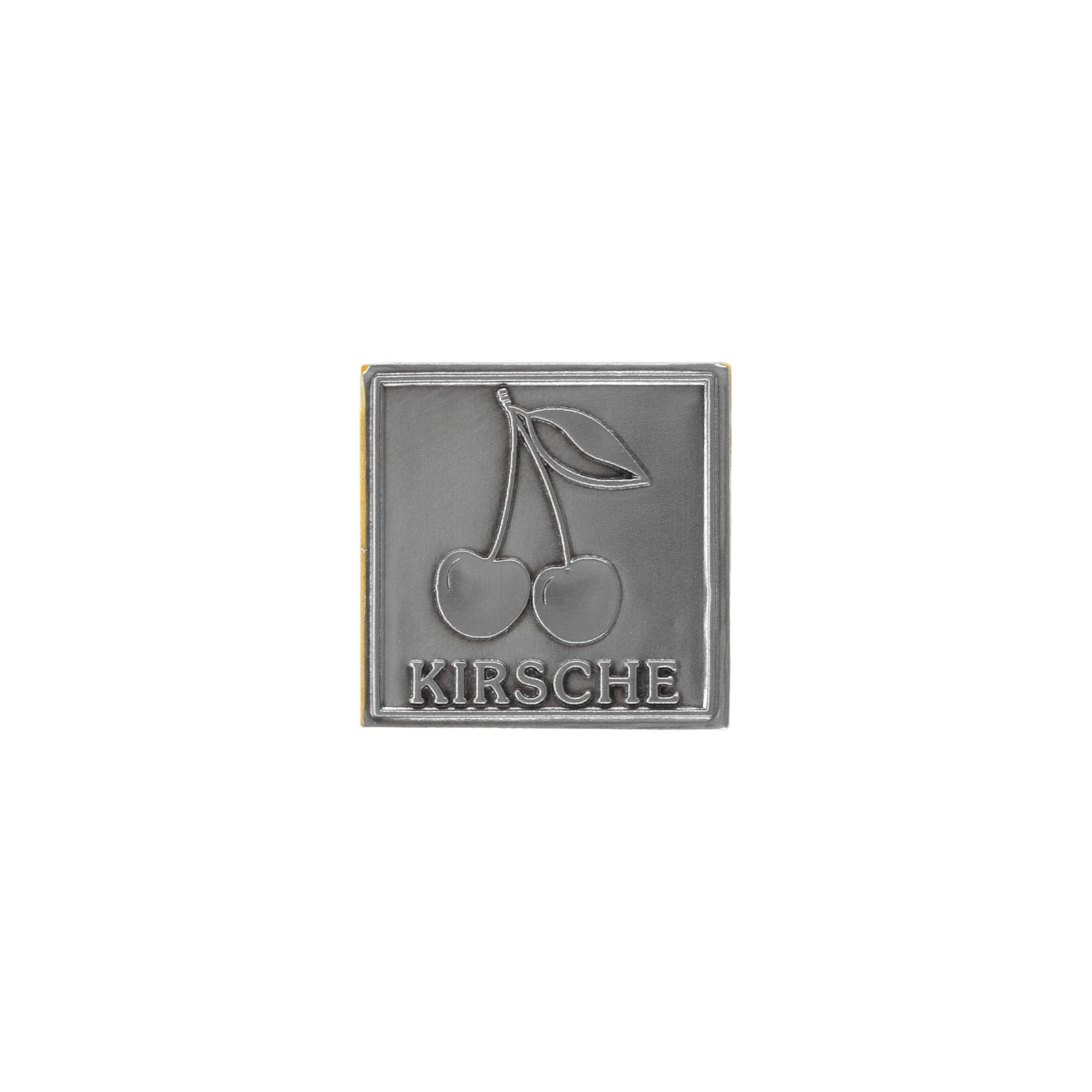 Pleki silt 'Kirsche', ruudukujuline, metall, hõbedane