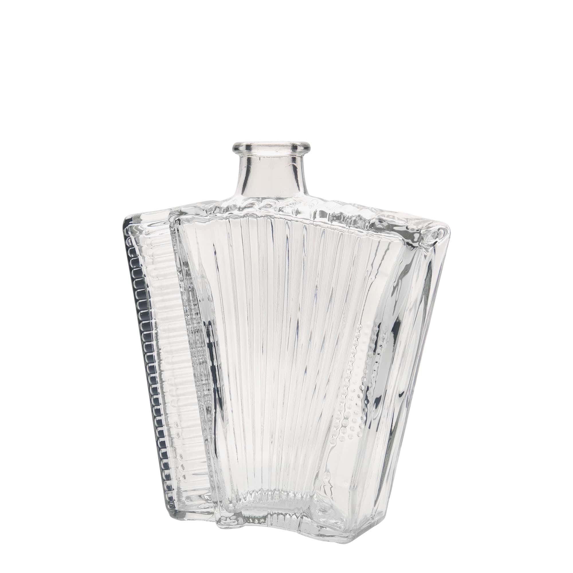 500 ml klaaspudel 'Akkordeon', ava: kork