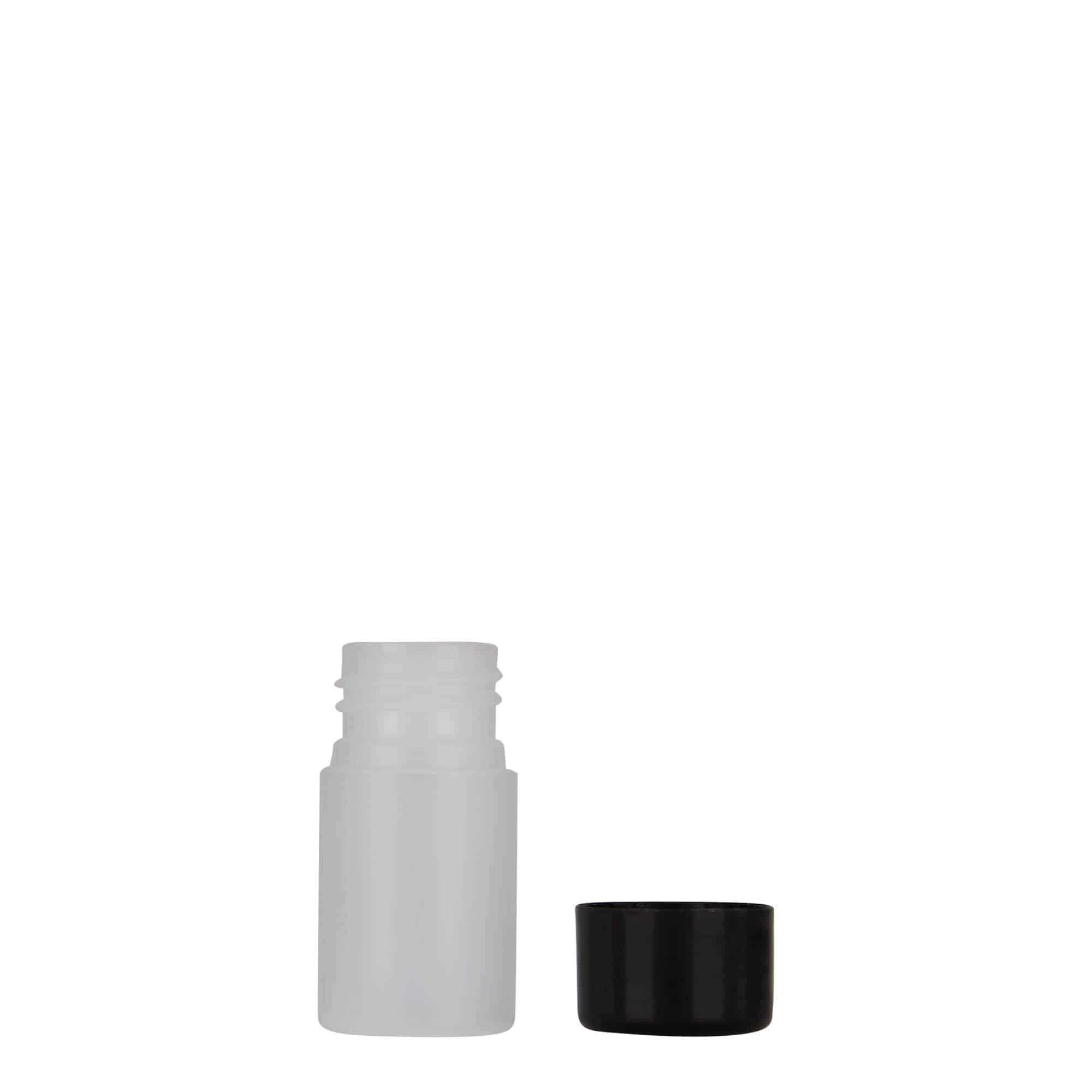 15 ml plastpudel 'Tuffy', HDPE, loomulik värv, sulgur: GPI 24/410