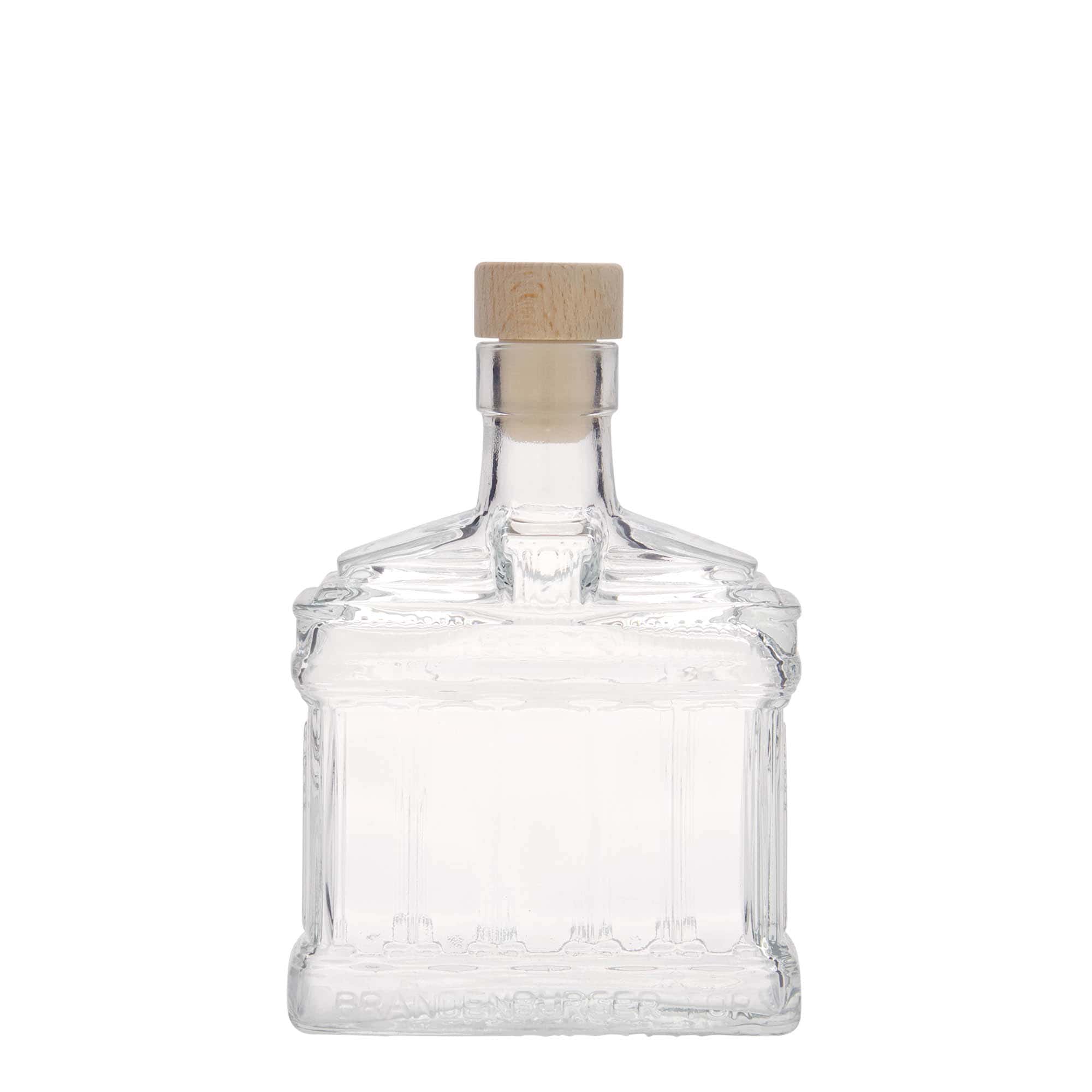 200 ml klaaspudel 'Brandenburgi värav', sulgur: kork
