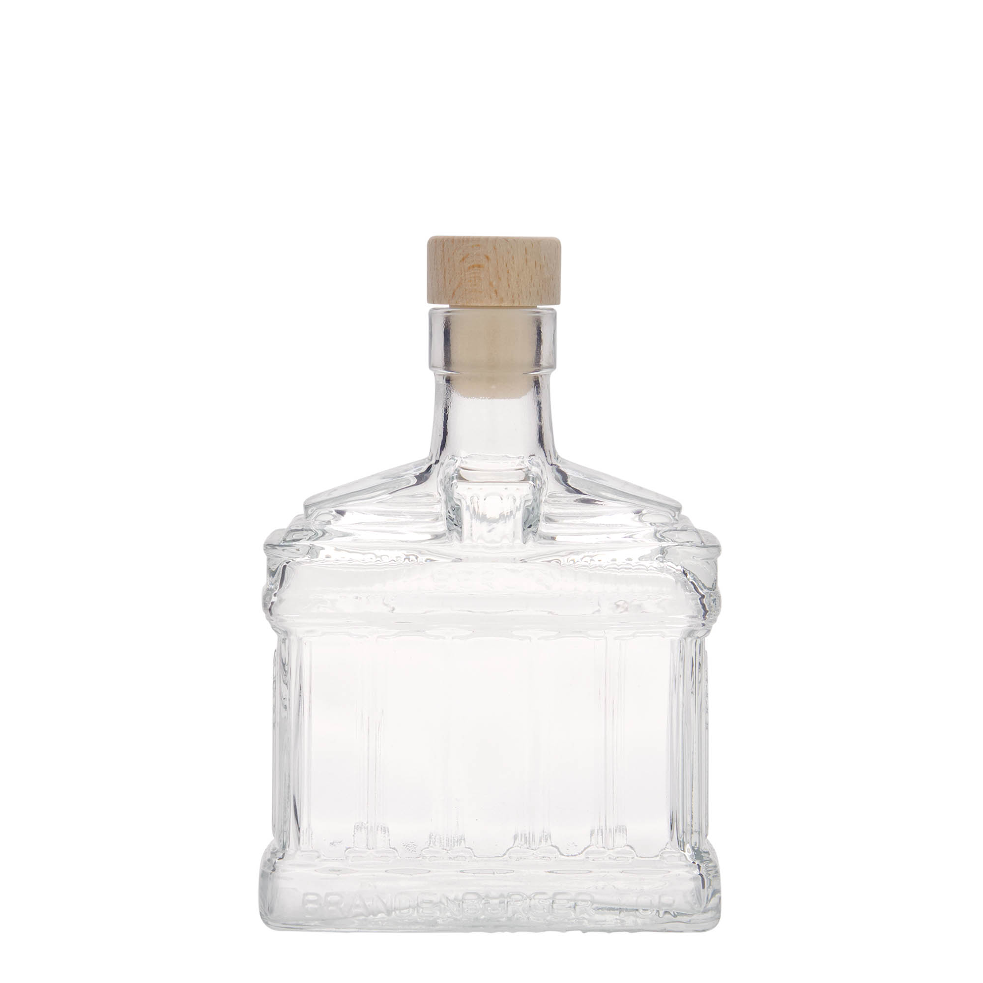 200 ml klaaspudel 'Brandenburger Tor', suuava: kork