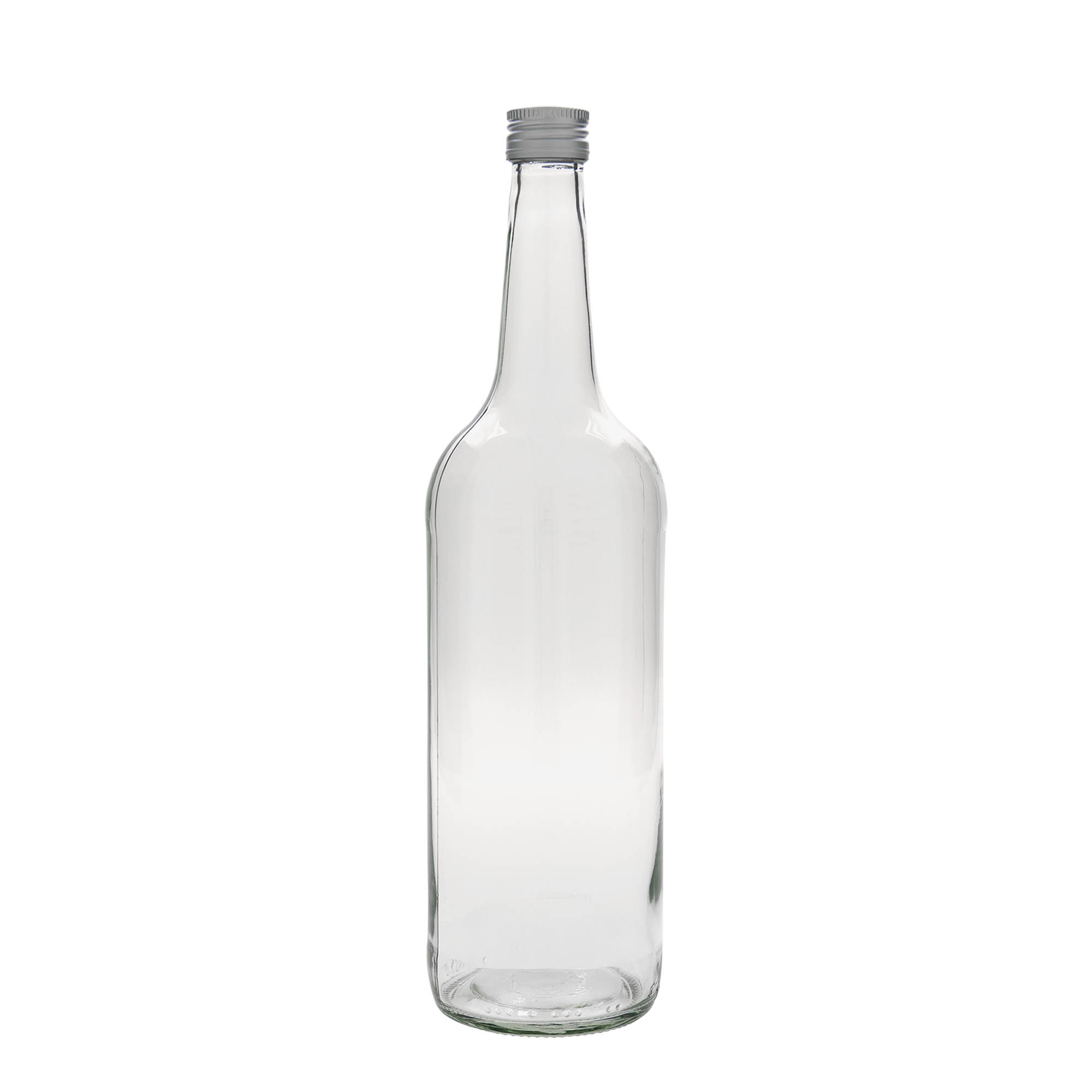 1.000 ml klaaspudel sirge kaelaga, suuava: PP 28 1.000 ml klaaspudel sirge kaelaga, suuava: PP 28
