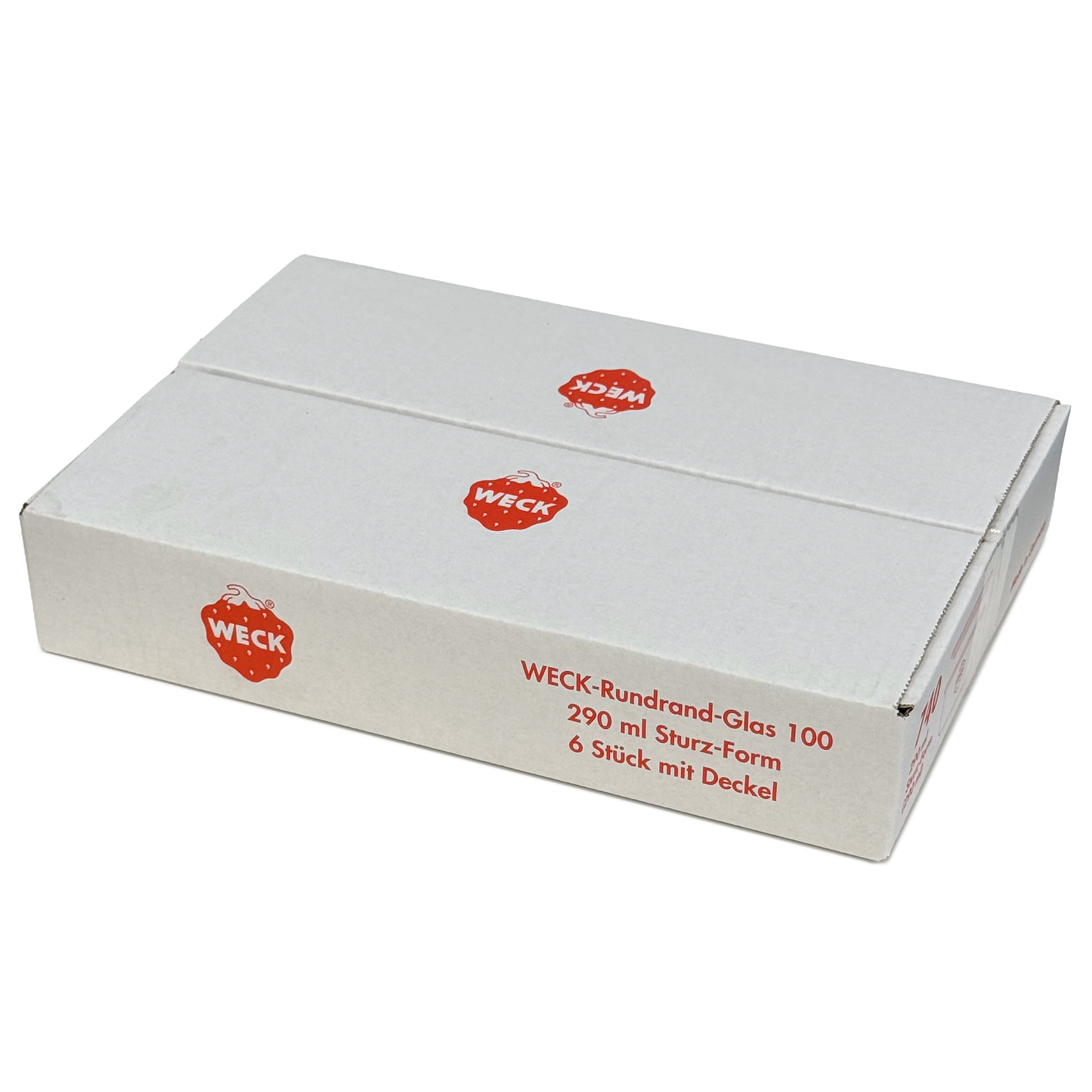 6x 290 ml madal WECK-klaaspurk klaaskaanega RR 100