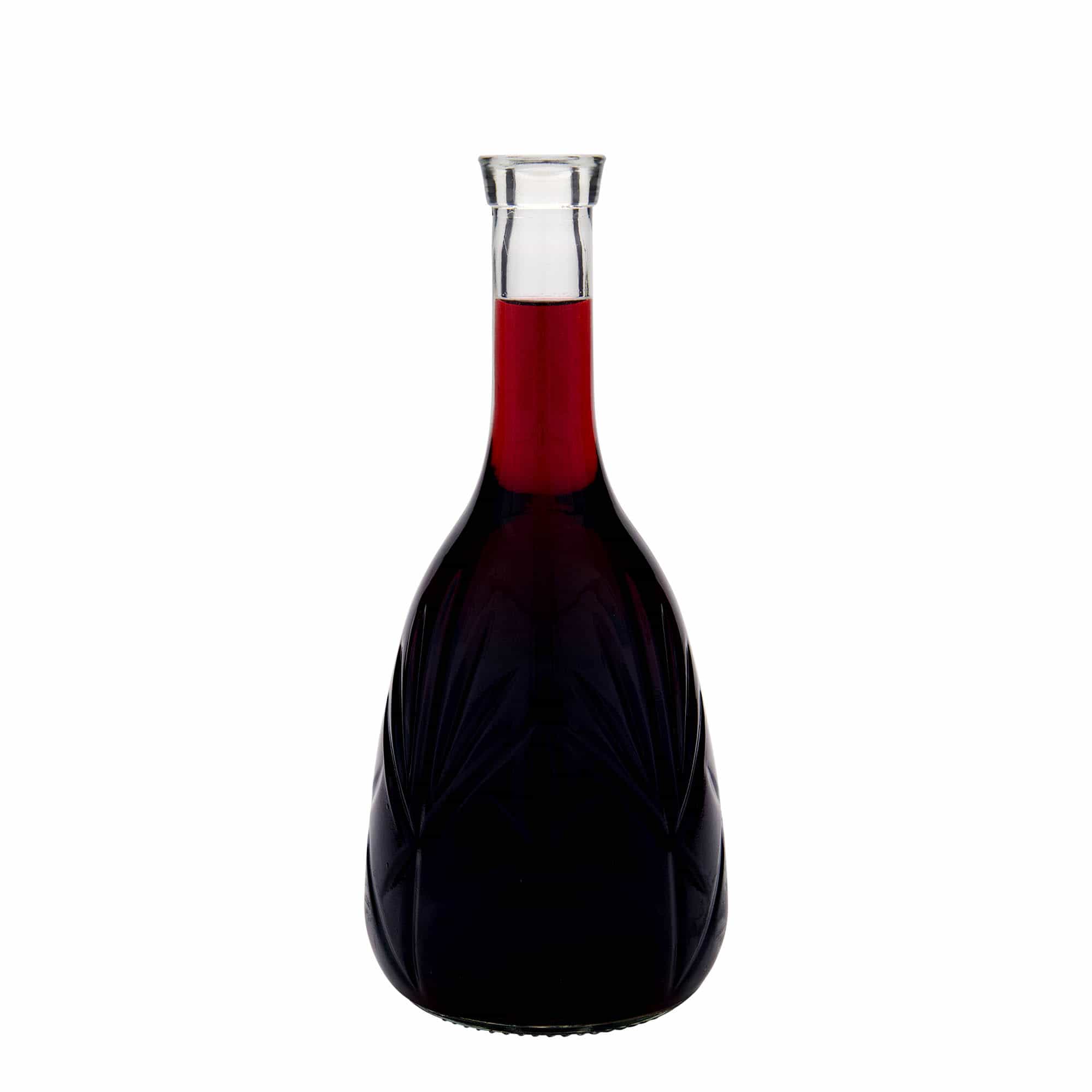 1.000 ml klaaspudel 'Reliefa', suuava: kork