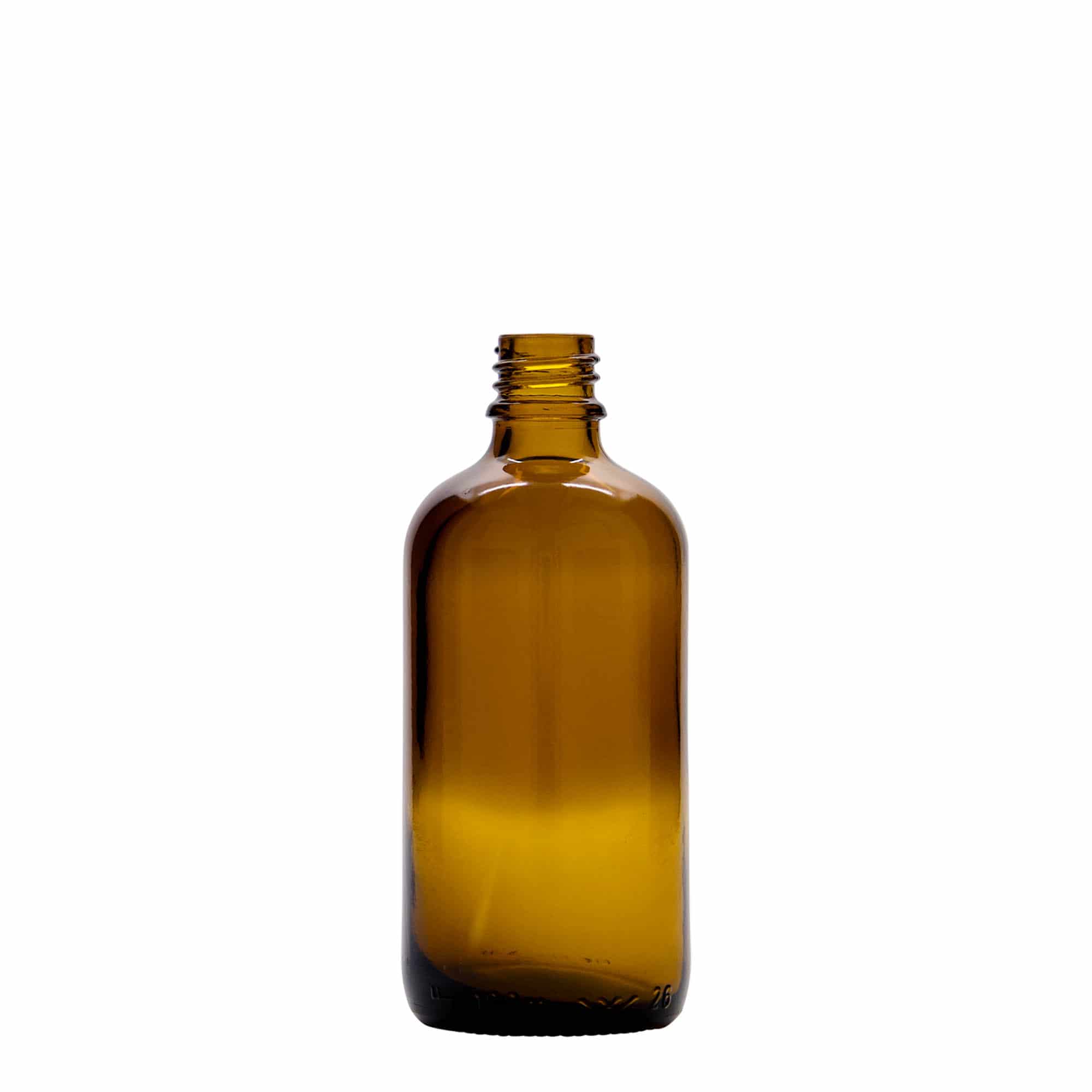 100 ml ravimi pipettpudel, klaas, pruun-punane, sulgur: DIN 18