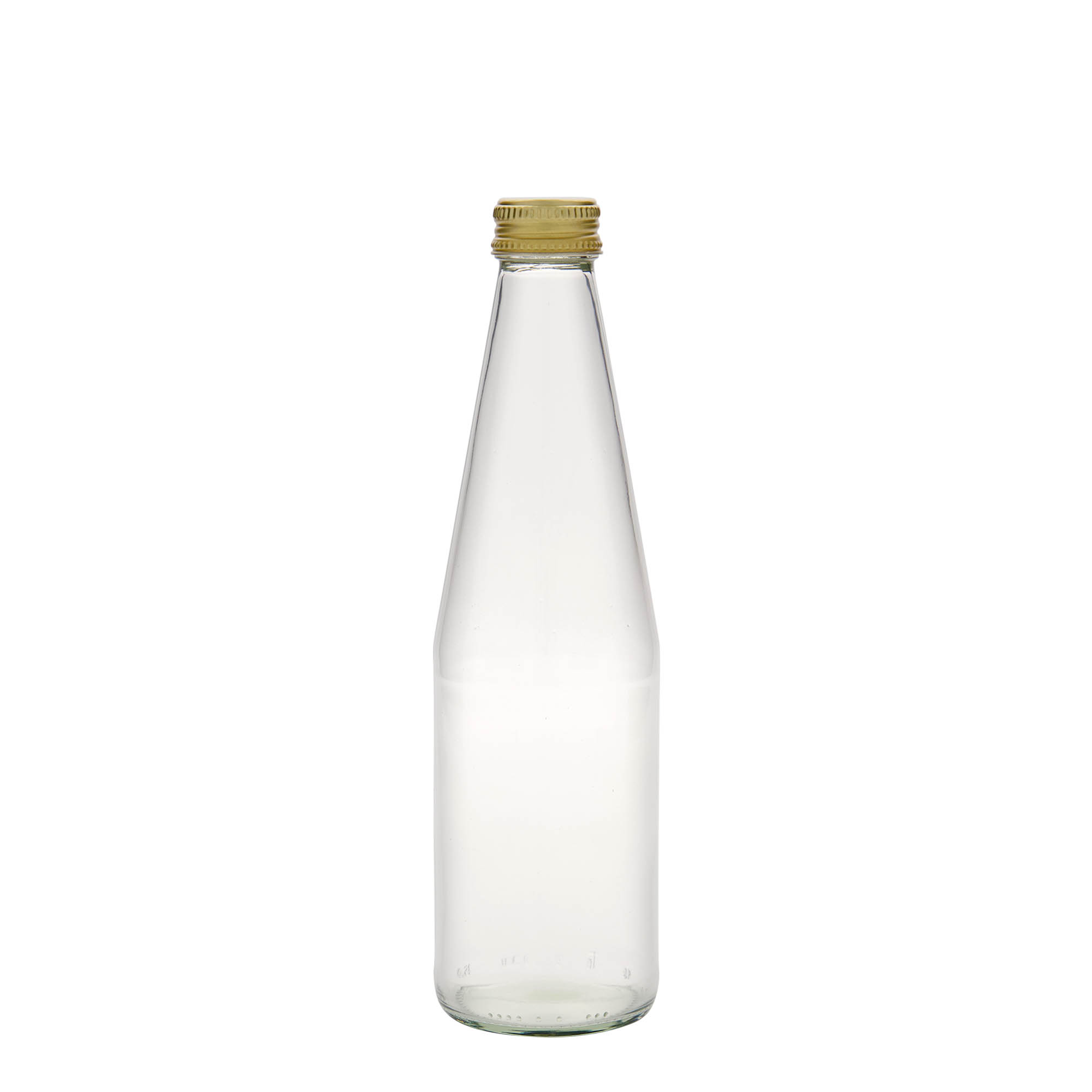 330 ml universaalpudel porgandi kujuga, klaas, suuava: PP 28