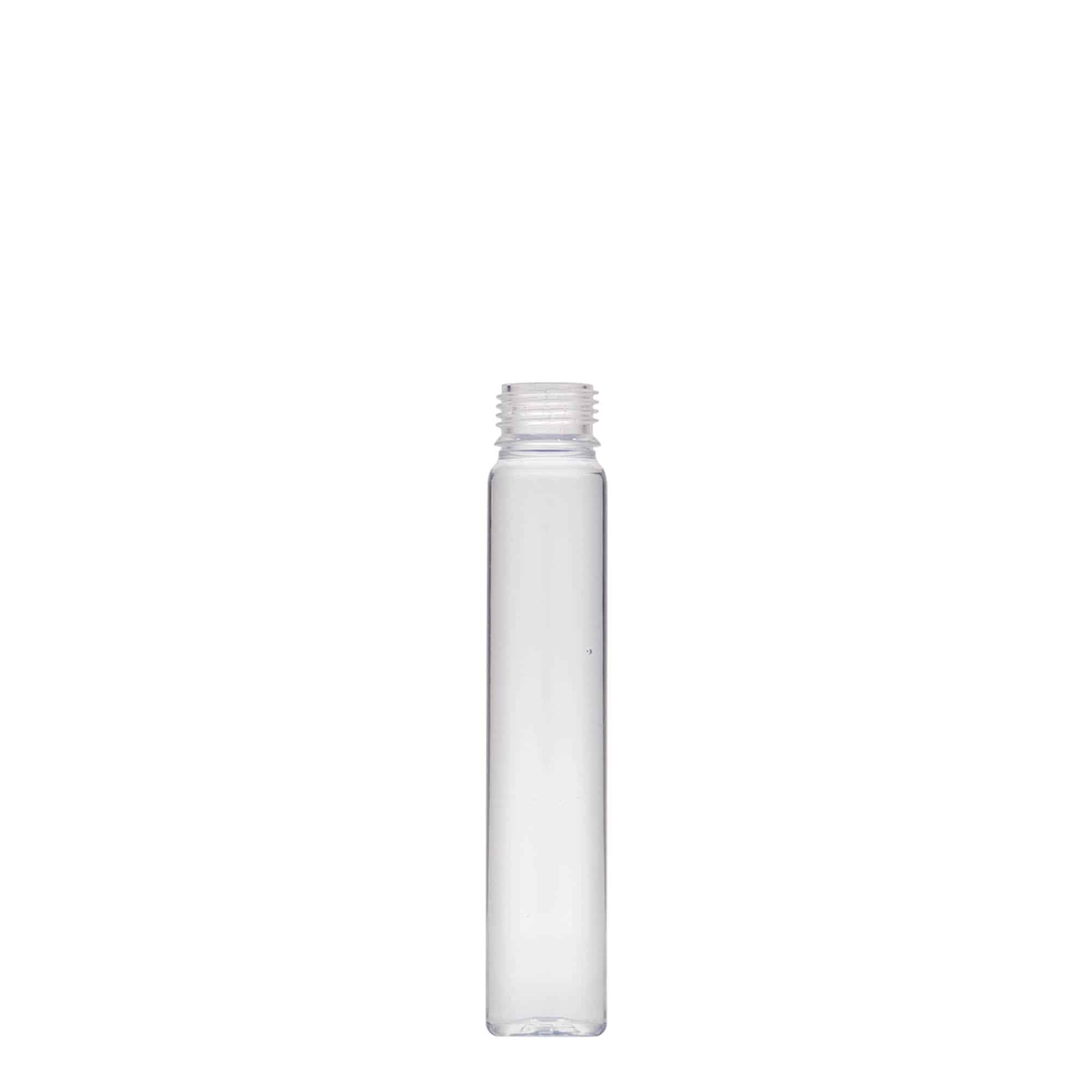 25 ml PET-proovianum, plast, sulgur: keeratav kork