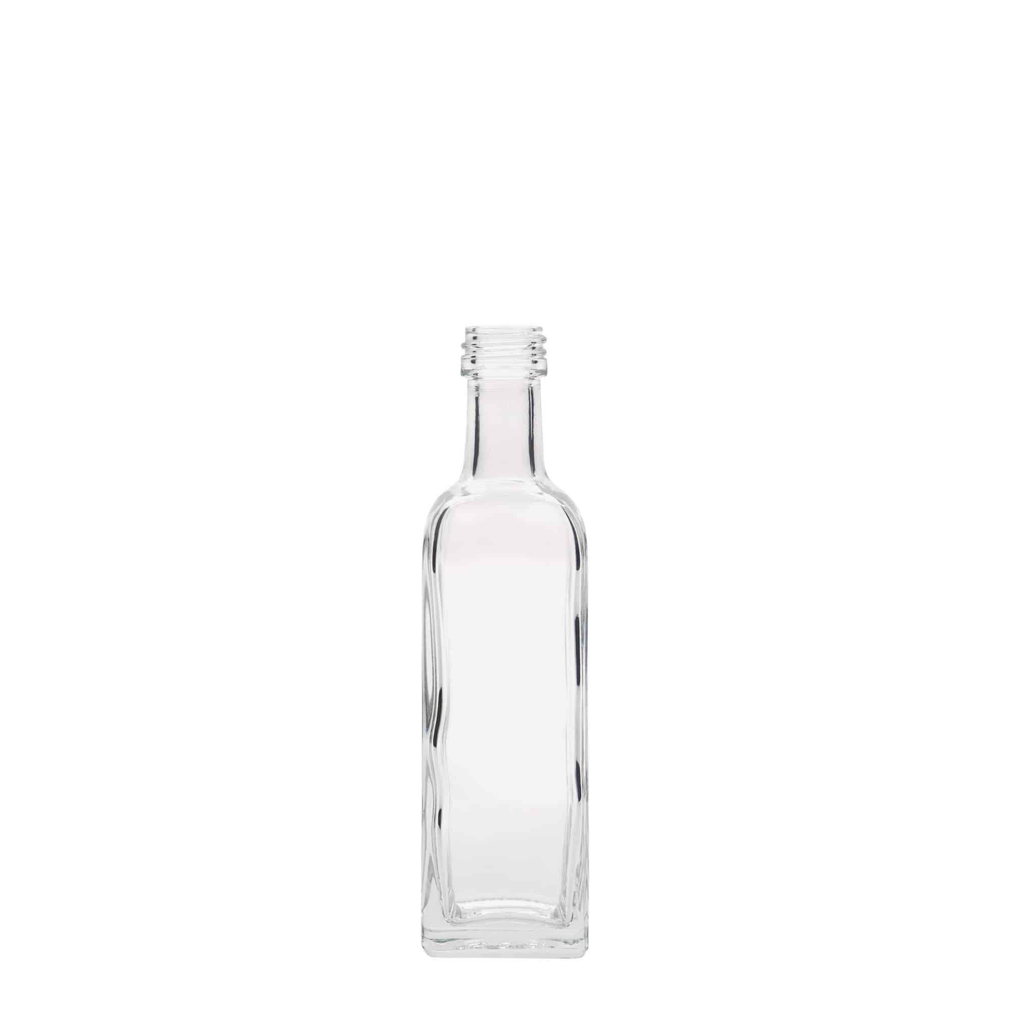 60 ml klaaspudel 'Marasca', ruudukujuline, ava: PP 18