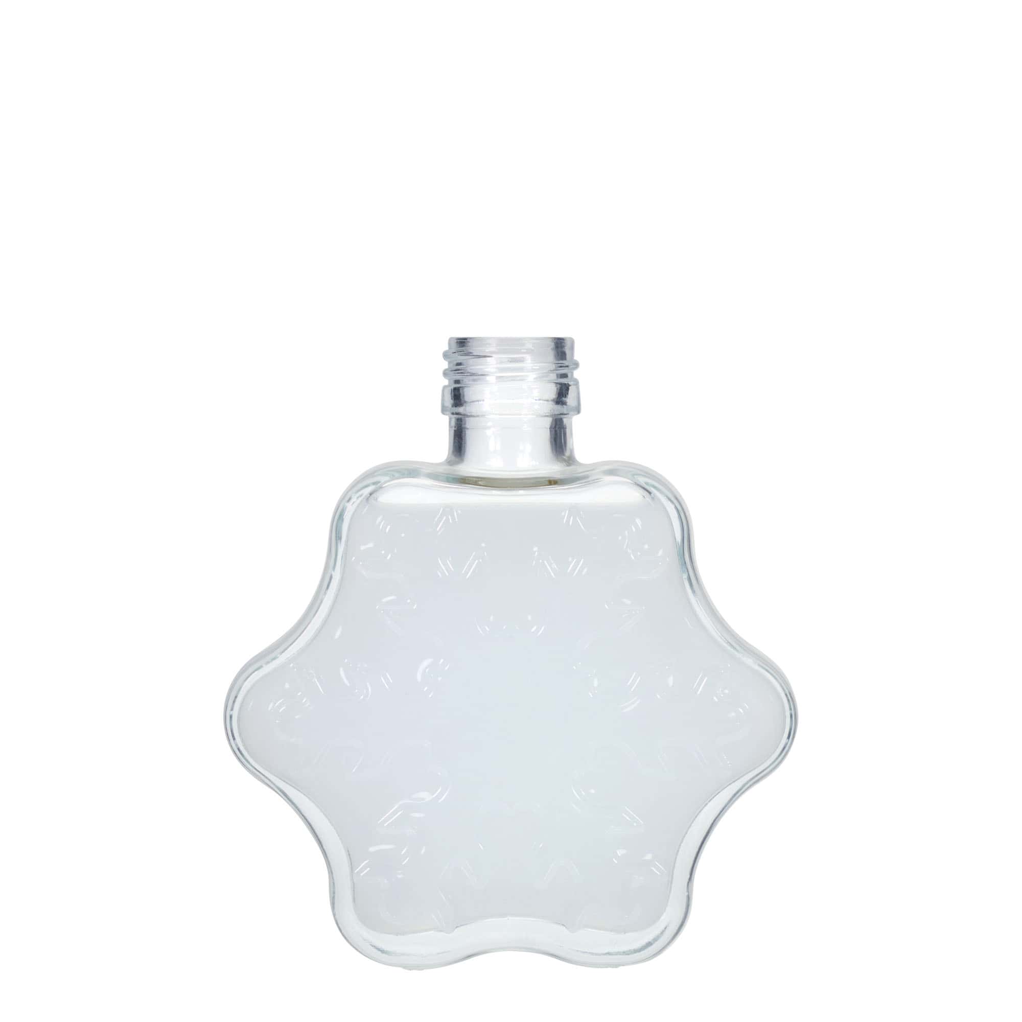 200 ml klaaspudel 'Lumehelbeke', suu: PP 28