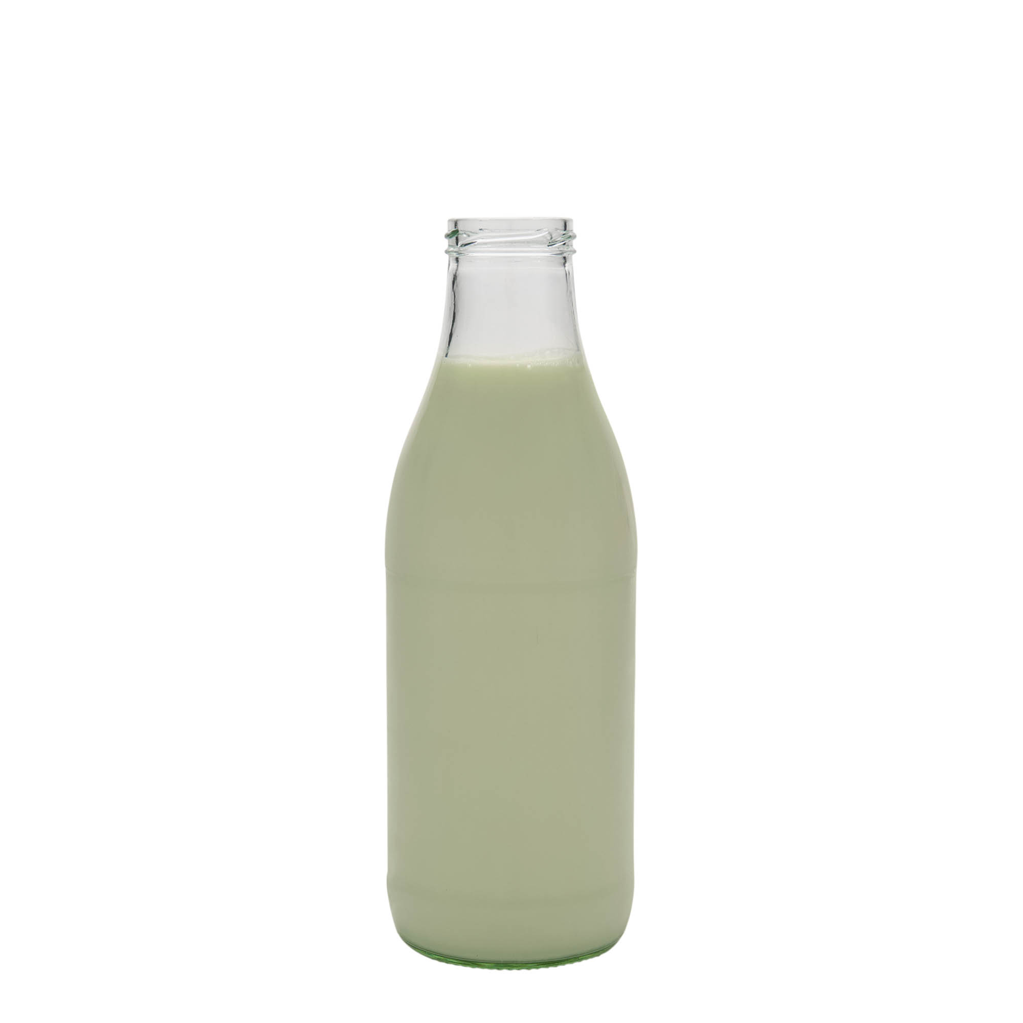 1.000 ml laiakaelne pudel Lorenzo, suu: keeratav kork (TO 48)