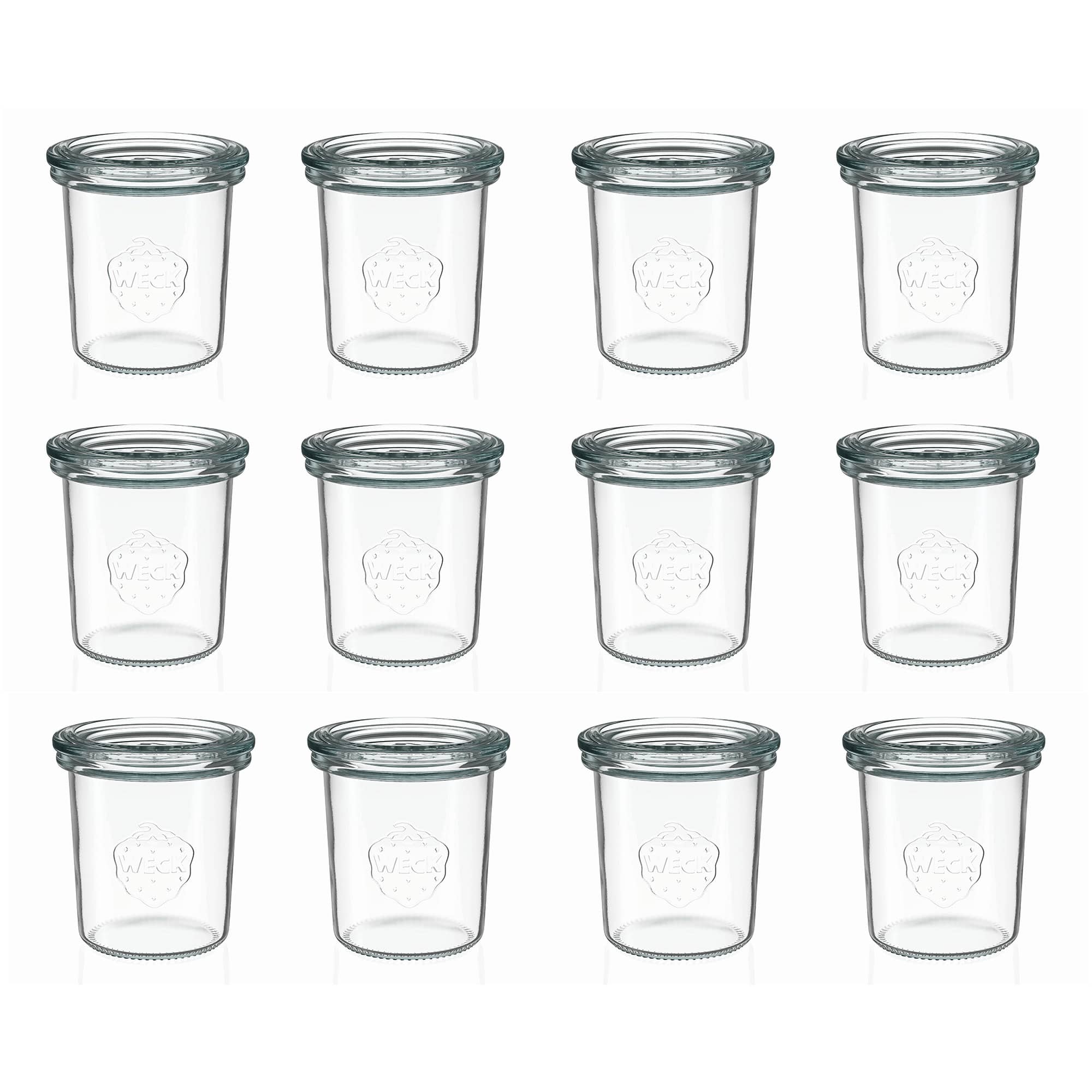 12x 160 ml WECK-klaaspurk klaaskaanega RR 60