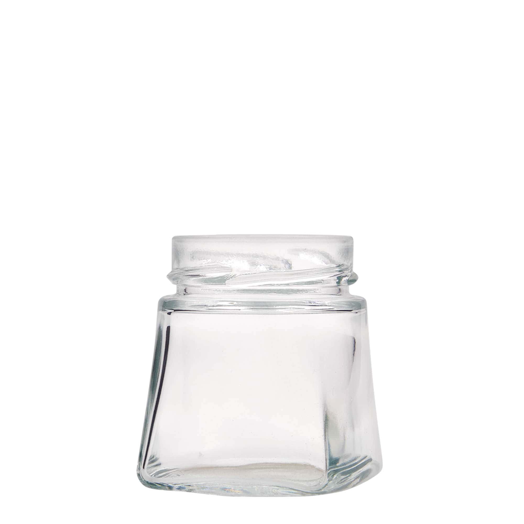 212 ml ruudukujuline klaas „Luxor“, avale: Deep-Twist-Off (DTO 63)