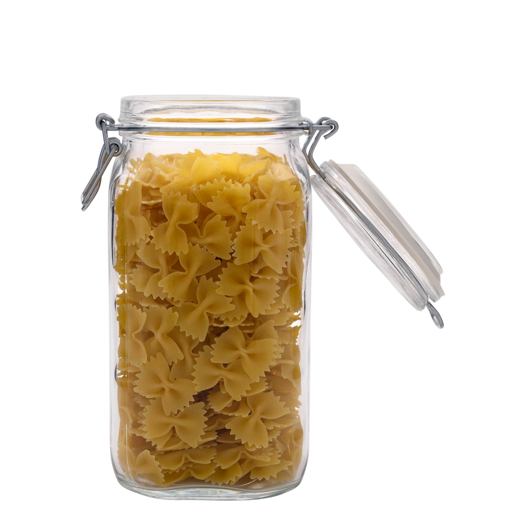 1500 ml traatkaanega purk 'Fido', ruudukujuline, sulgur: traatkaas