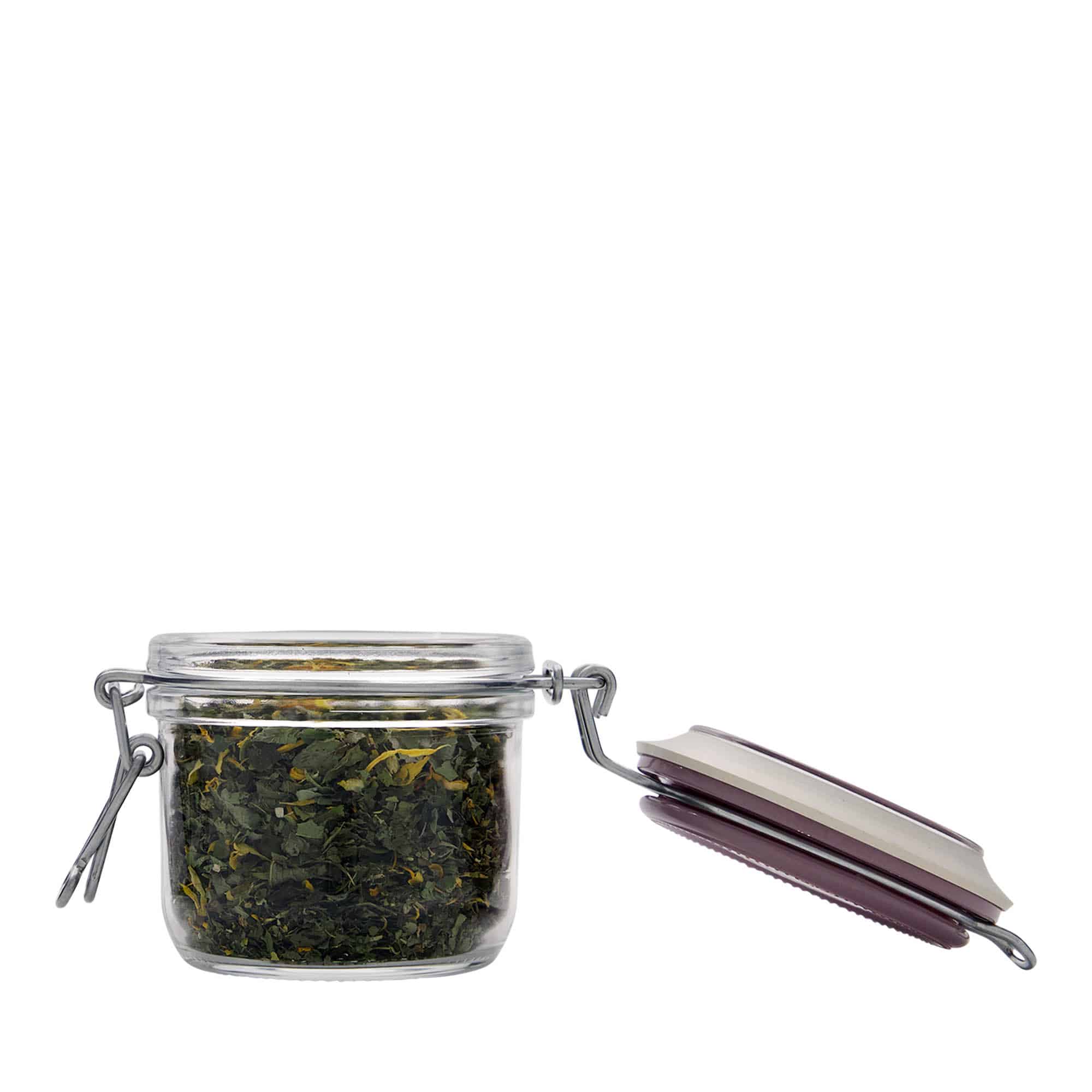 200 ml traatkaanega purk 'Fido', violetne, sulgur: traatkaas