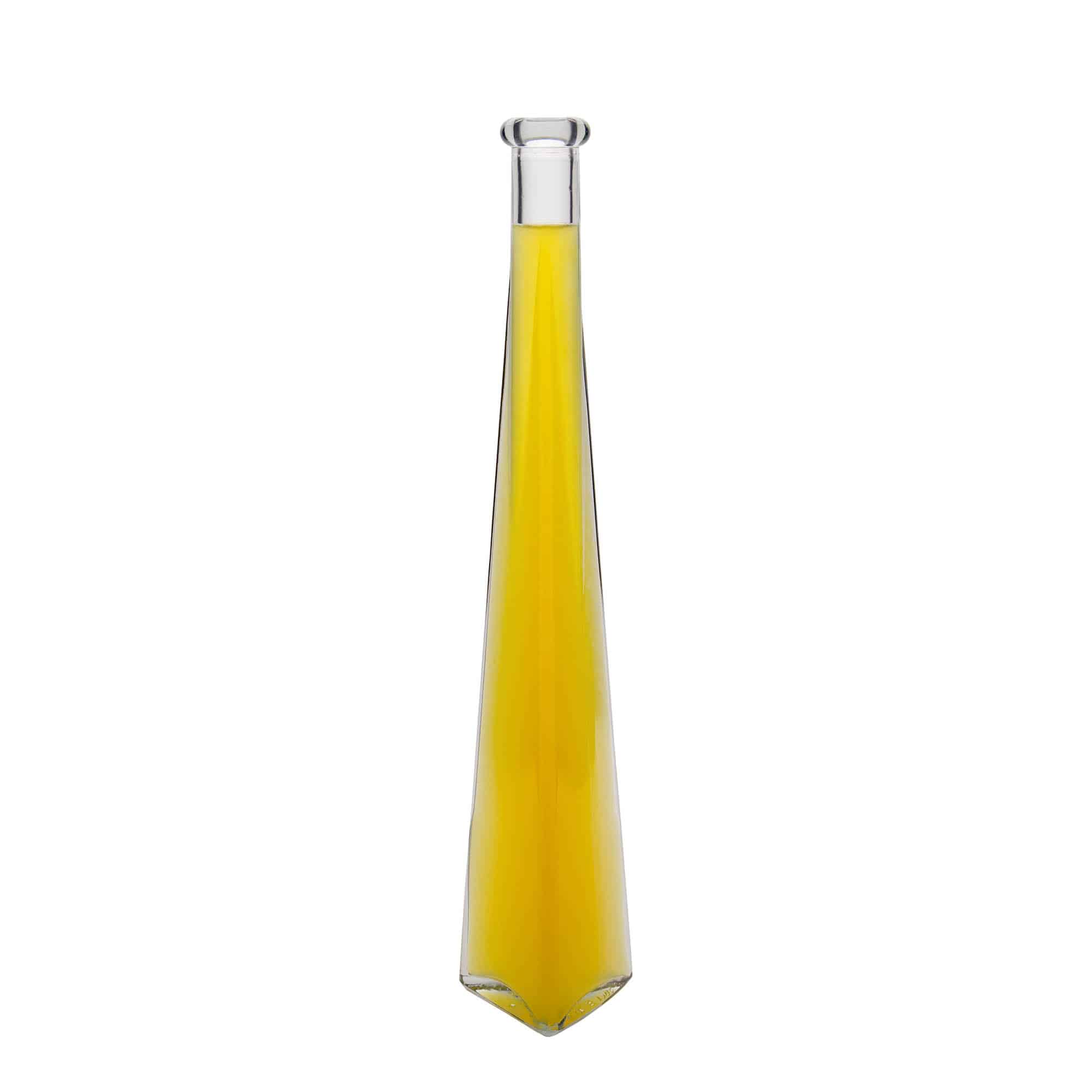 200 ml klaaspudel 'Dama Triangolore', kolmekandiline, sulgur: kork