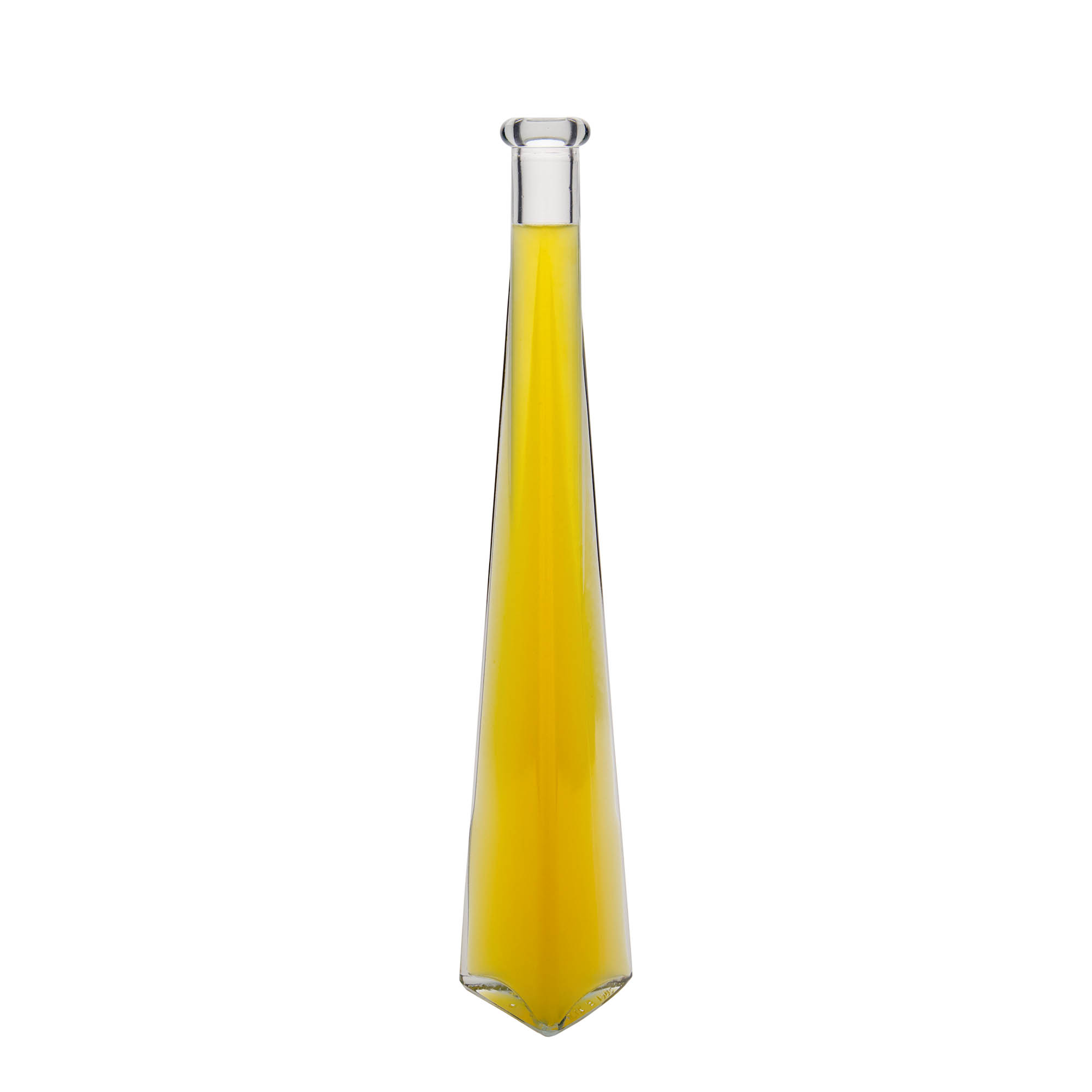 200 ml klaaspudel 'Dama Triangolore', kolmekandiline, sulgur: kork