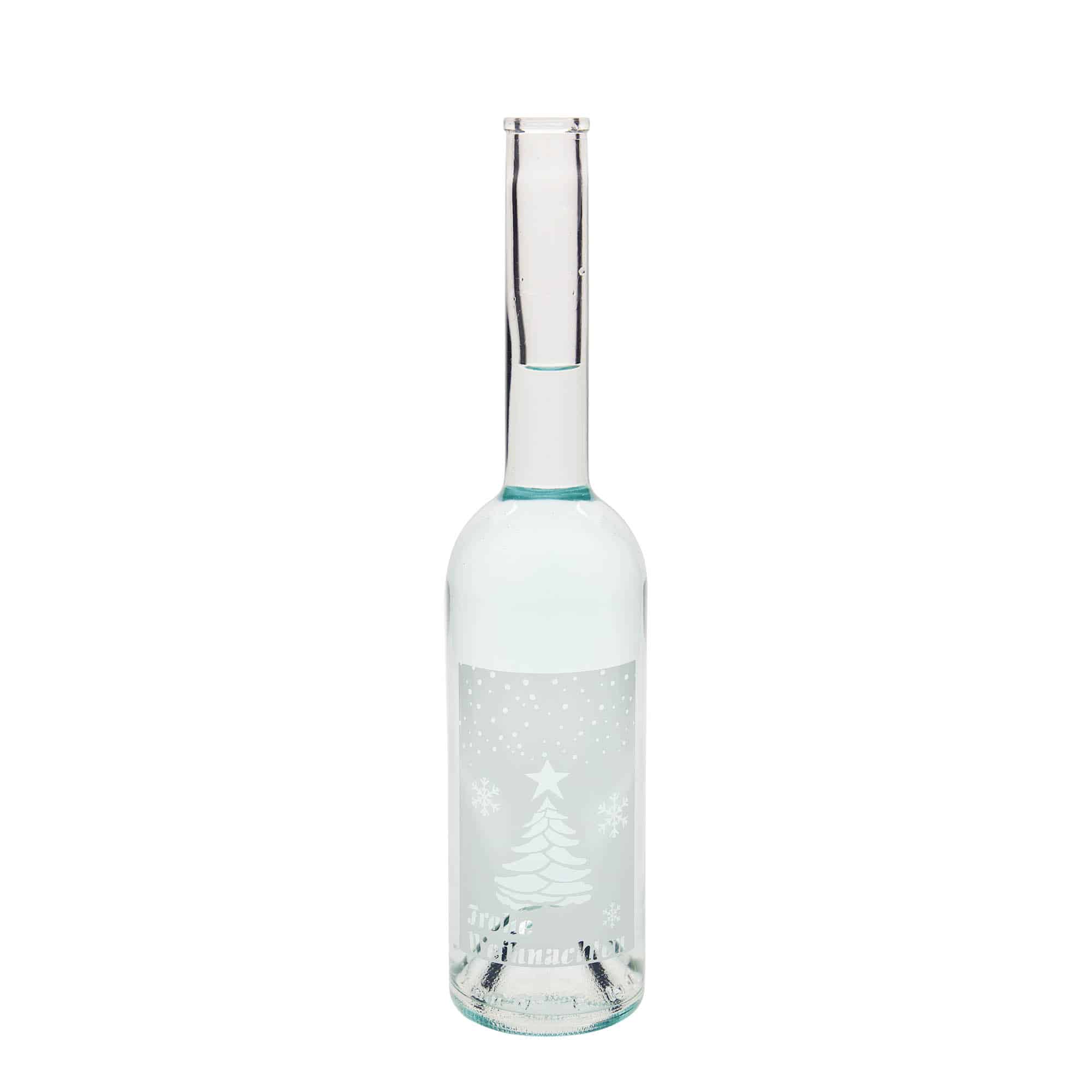 500 ml klaaspudel 'Opera', motiiv: Valged jõulud, suuava: kork