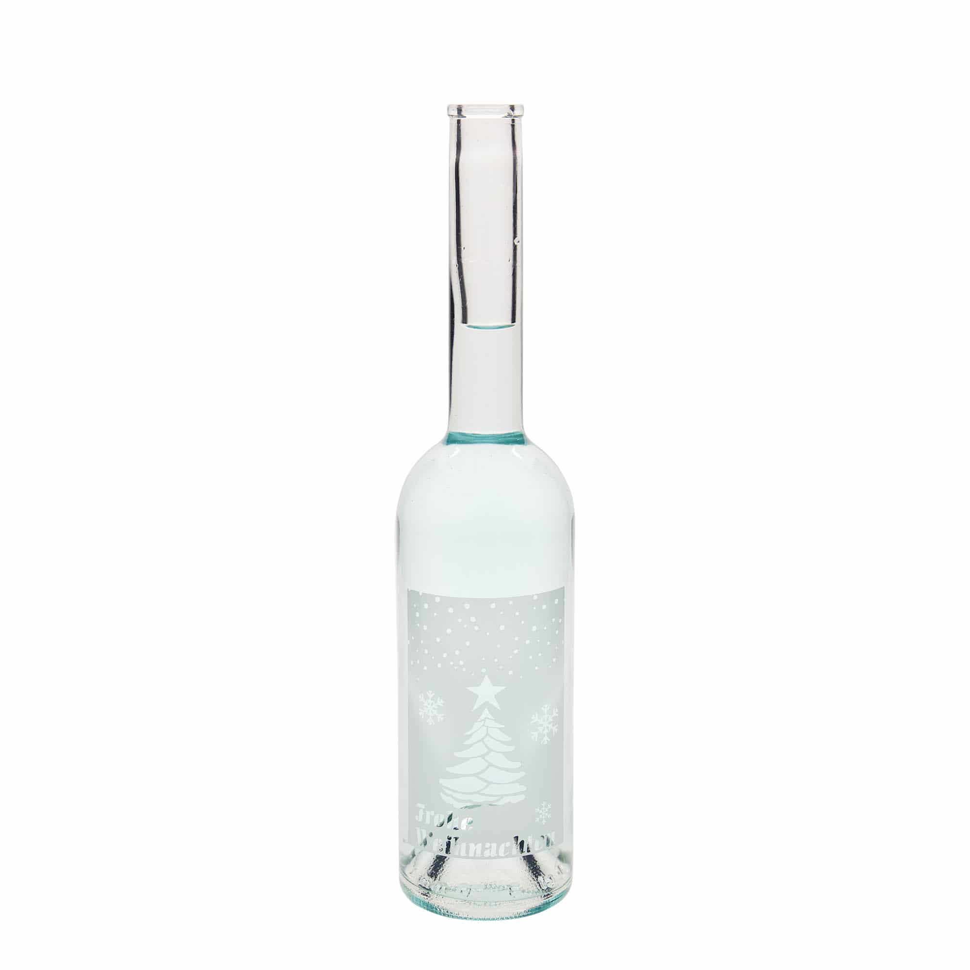 500 ml klaaspudel „Opera“, motiiv: Valged jõulud, avale: kork