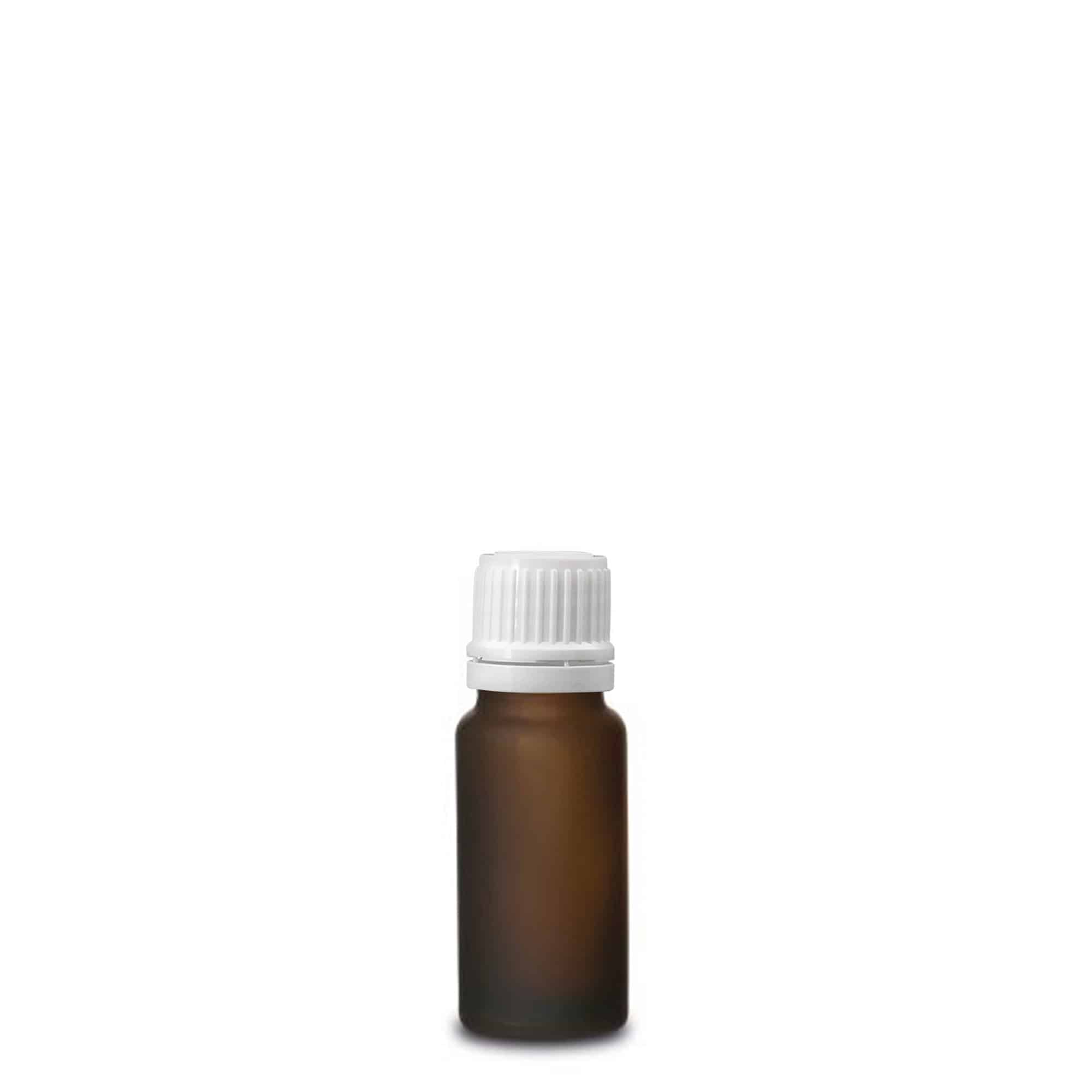 10ml meditsiinipudel, klaas, pruun matt, suuavale: DIN 18