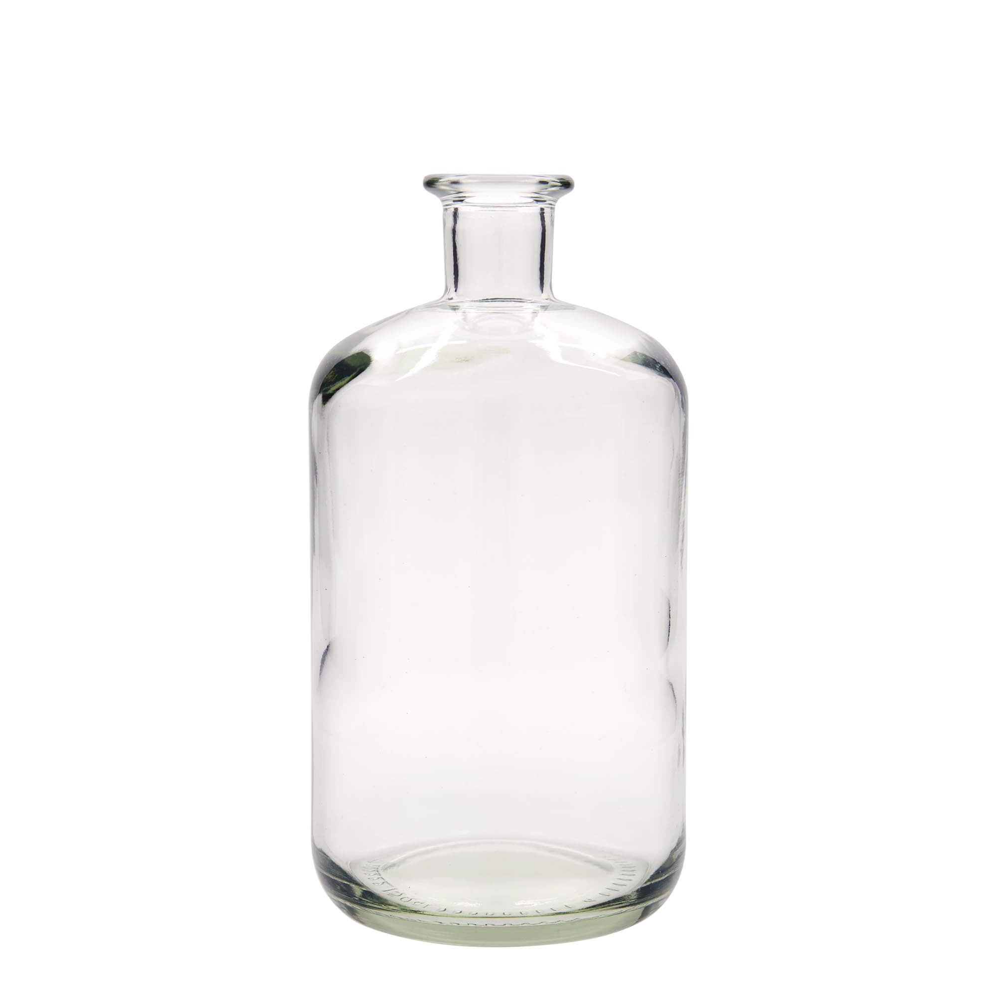 1500 ml klaasist apteegipudel, sulgur: kork