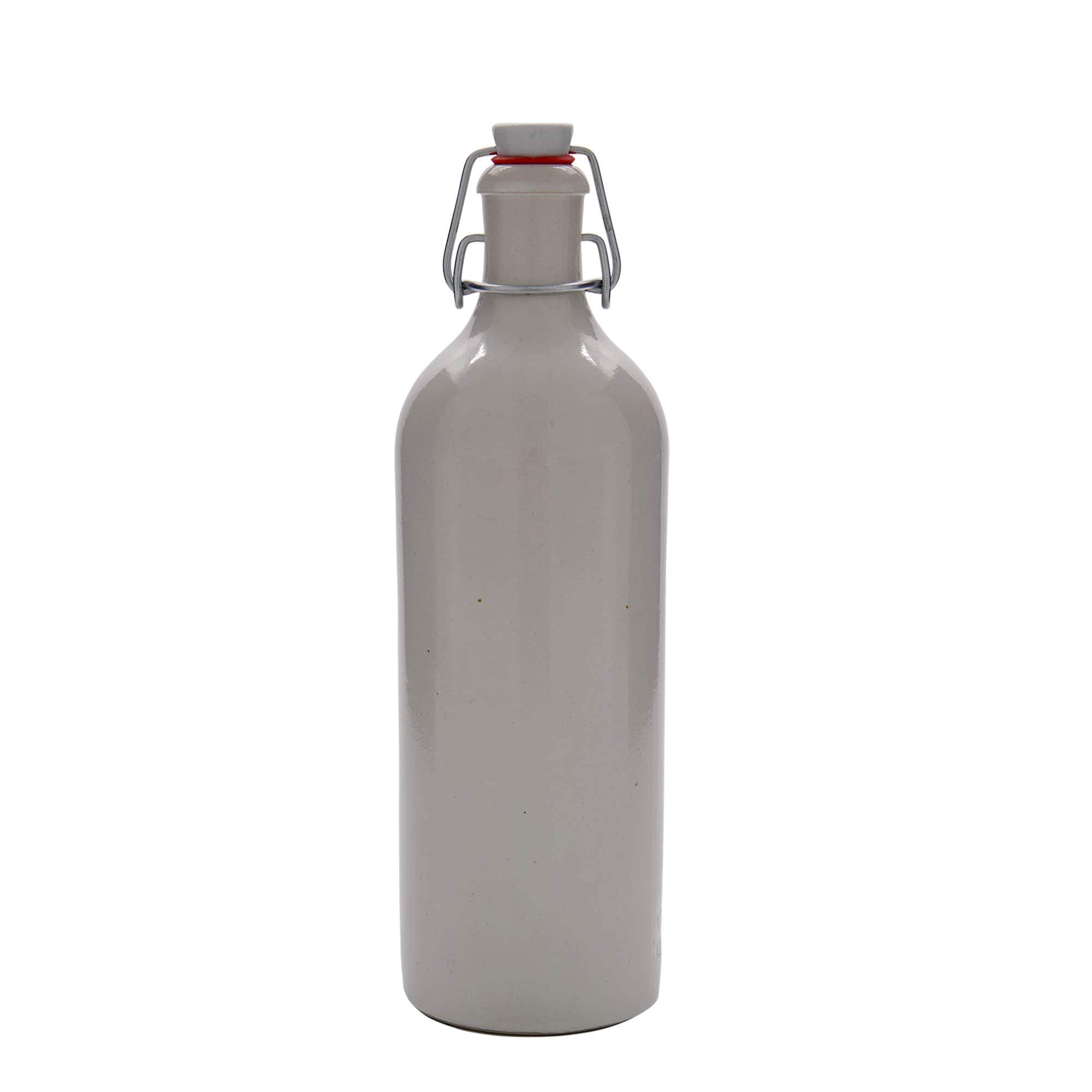 750 ml savipott, keraamiline, valge, suue: klambriga sulgur