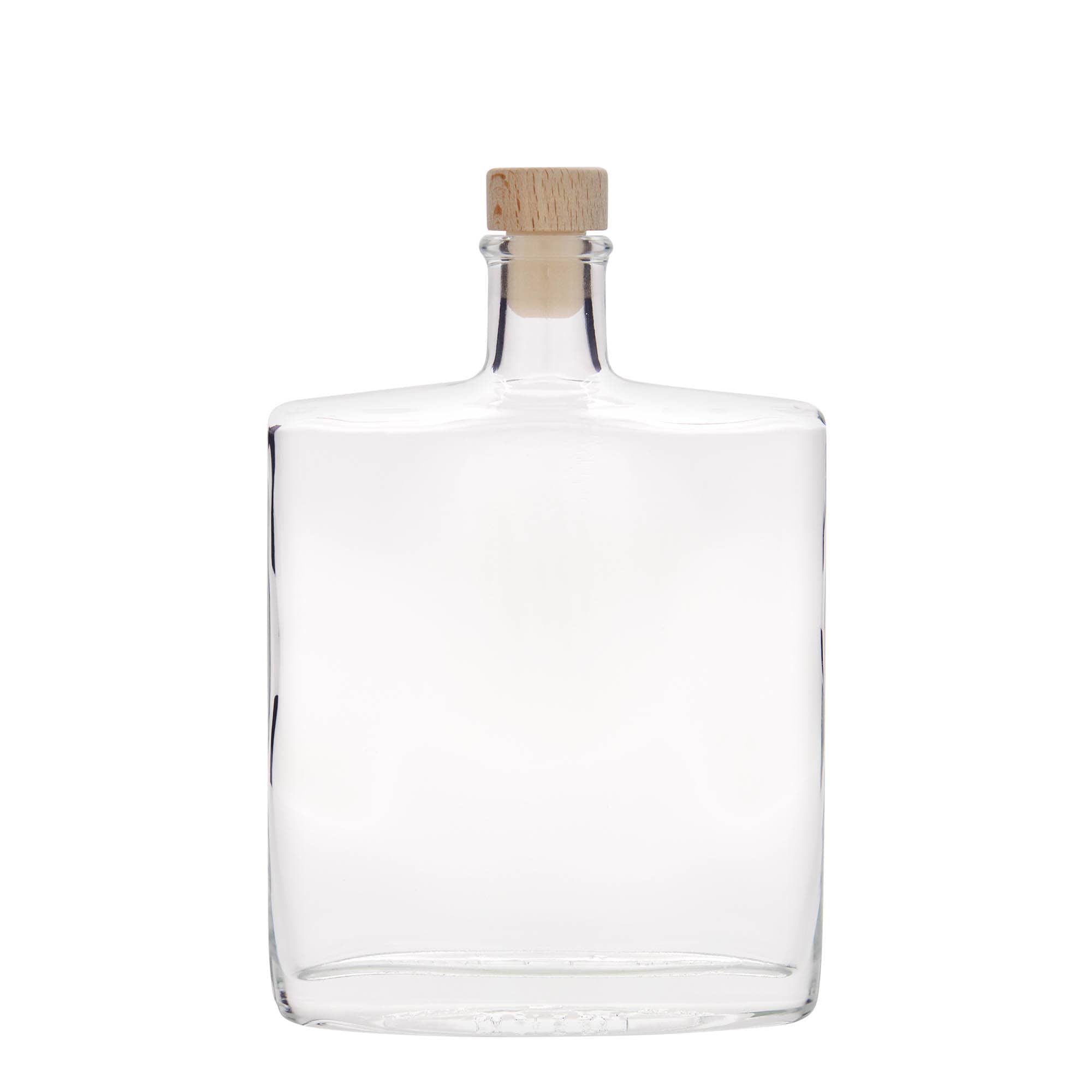 500 ml klaaspudel 'Zorbas', ovaalne, sulgur: kork