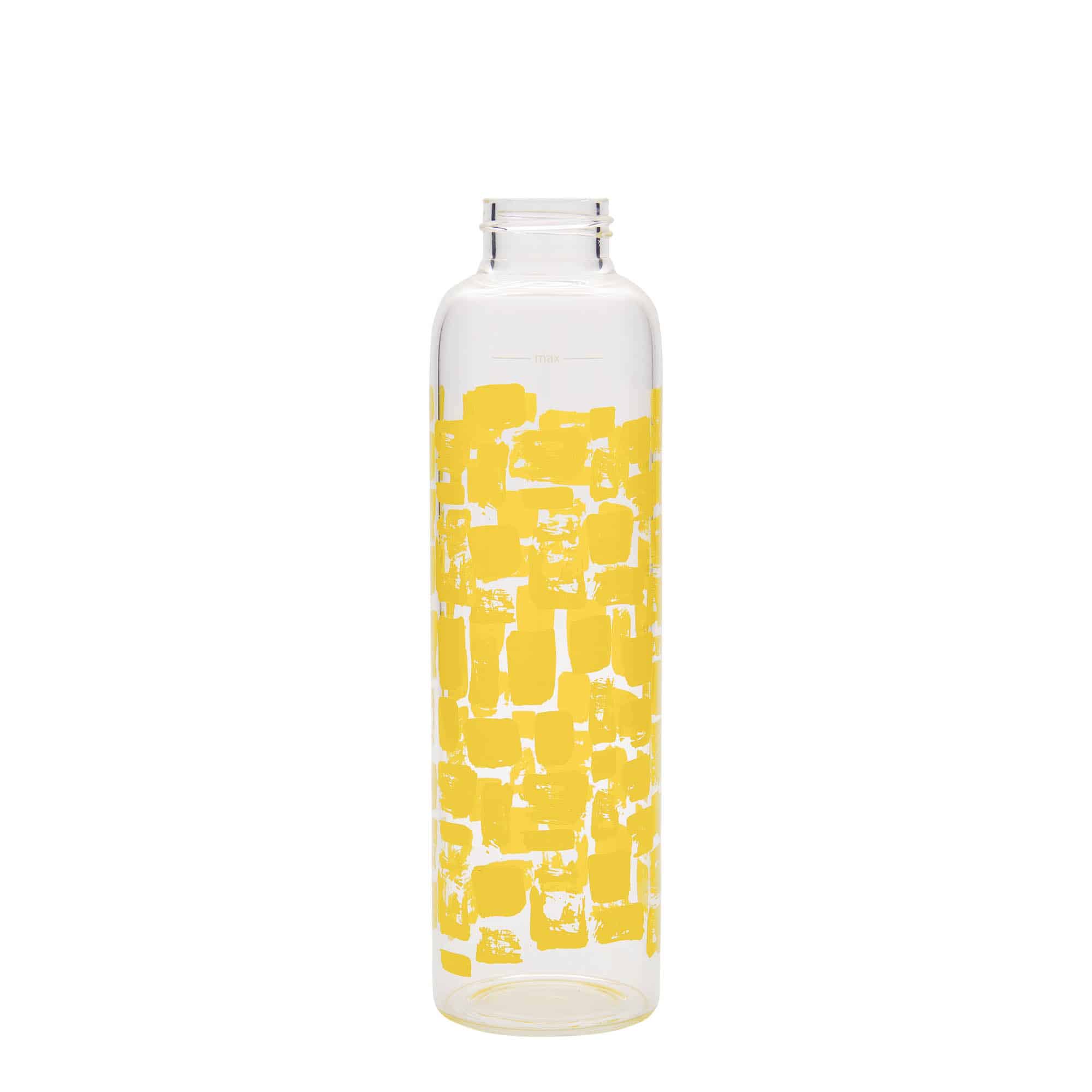 500 ml joogipudel 'Perseus', motiiv: kollased ristkülikud, sulgur: keeratav kork