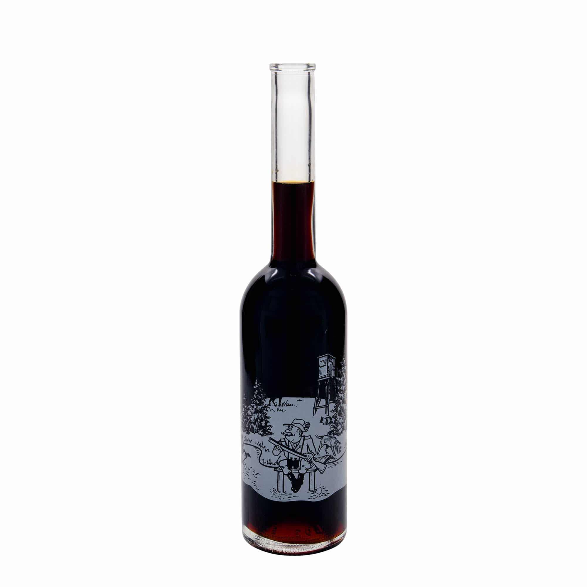 500 ml klaaspudel 'Opera', motiiv: jahimees, sulgur: kork