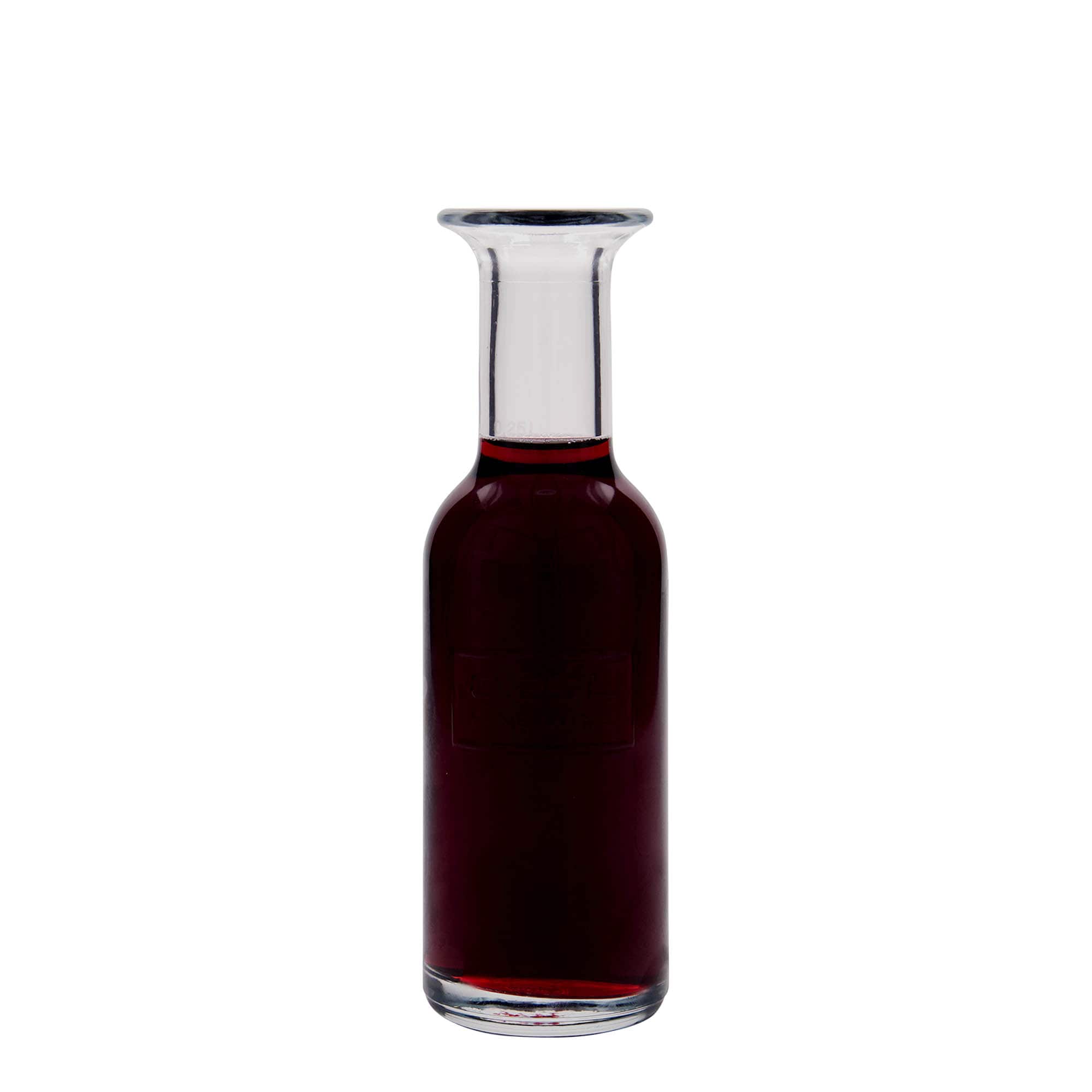 250 ml klaaspudel 'Optima Fine Wine', sulgur: kork