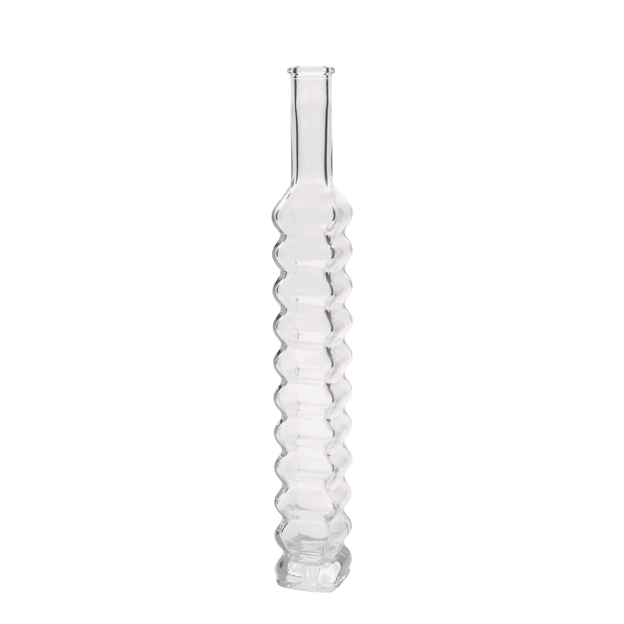 200 ml klaaspudel 'Rooma, ruudukujuline, suue: kork'