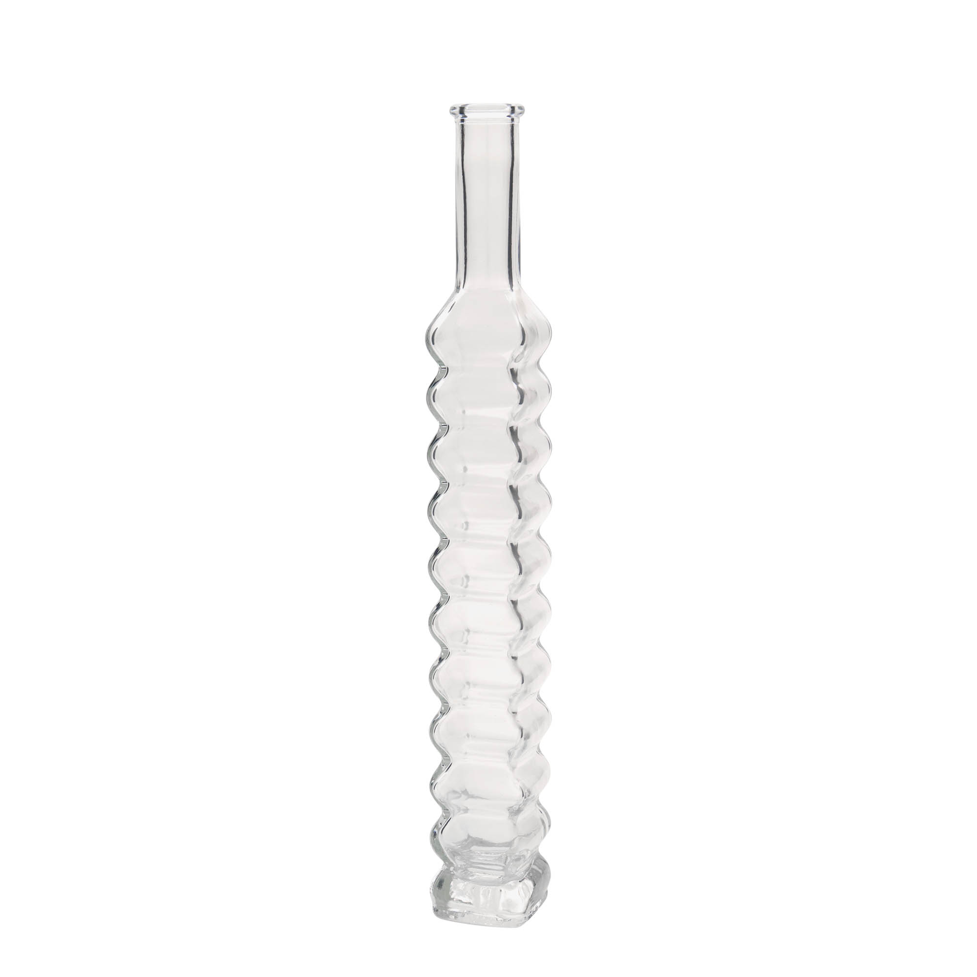 200 ml klaaspudel 'Rooma, ruudukujuline, suue: kork'