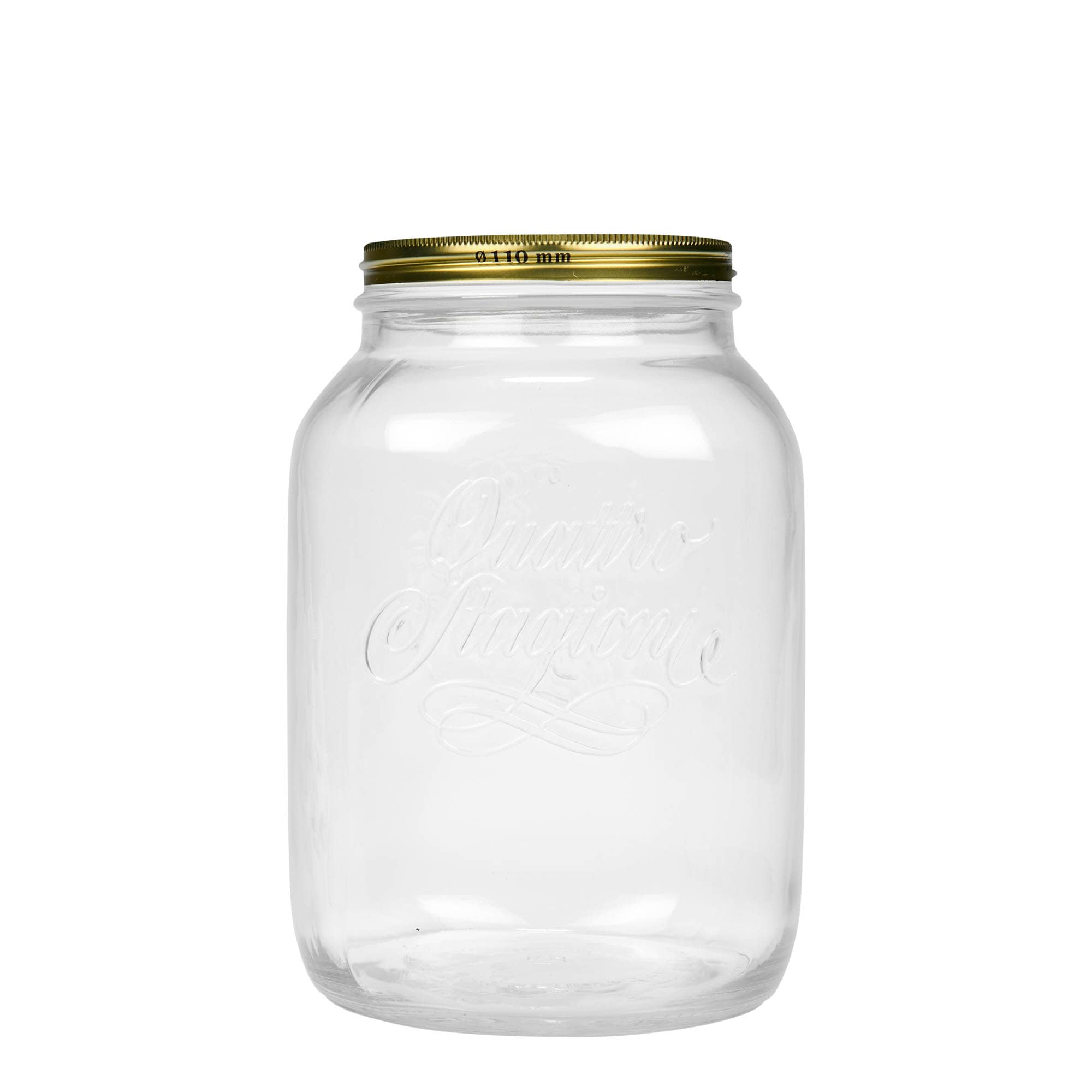 3.000 ml klaas „Quattro Stagioni“, avale: kruvikork