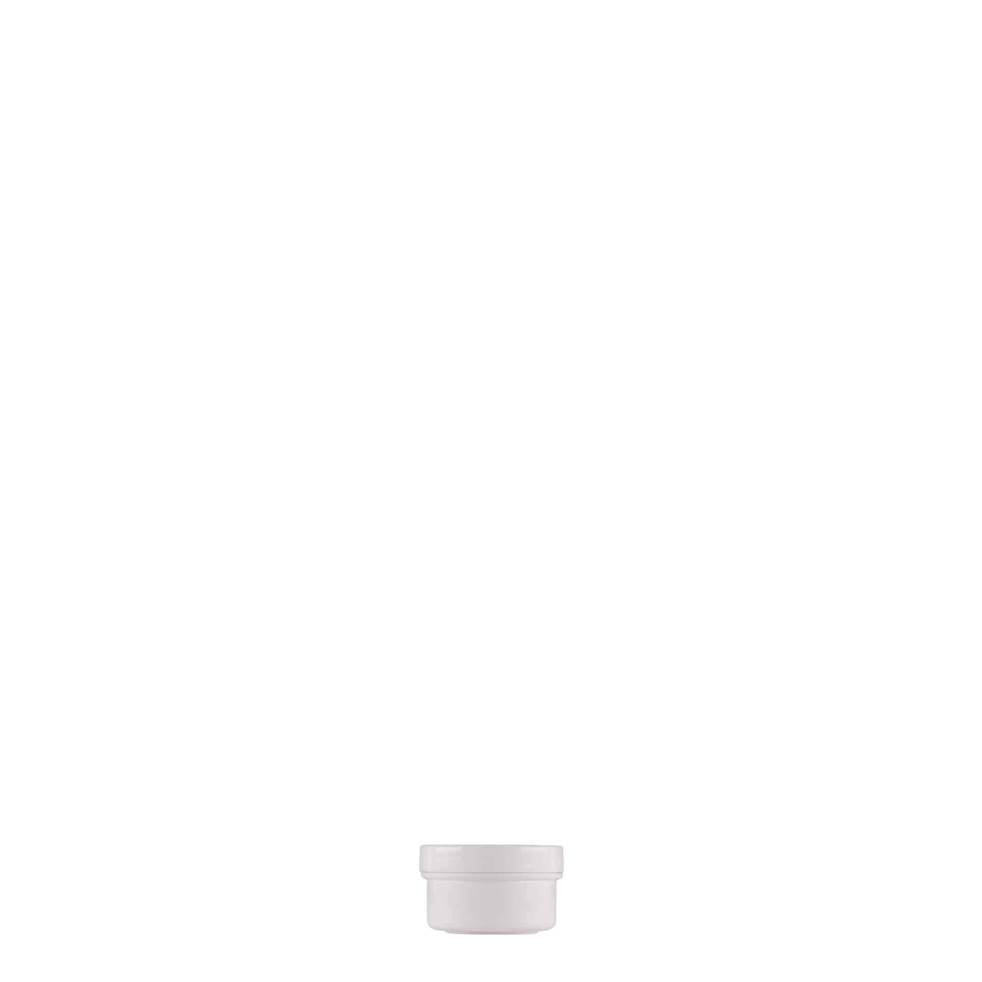 6 ml plasttoos 'White Line', PP, valge, sulgur: keeratav kaas