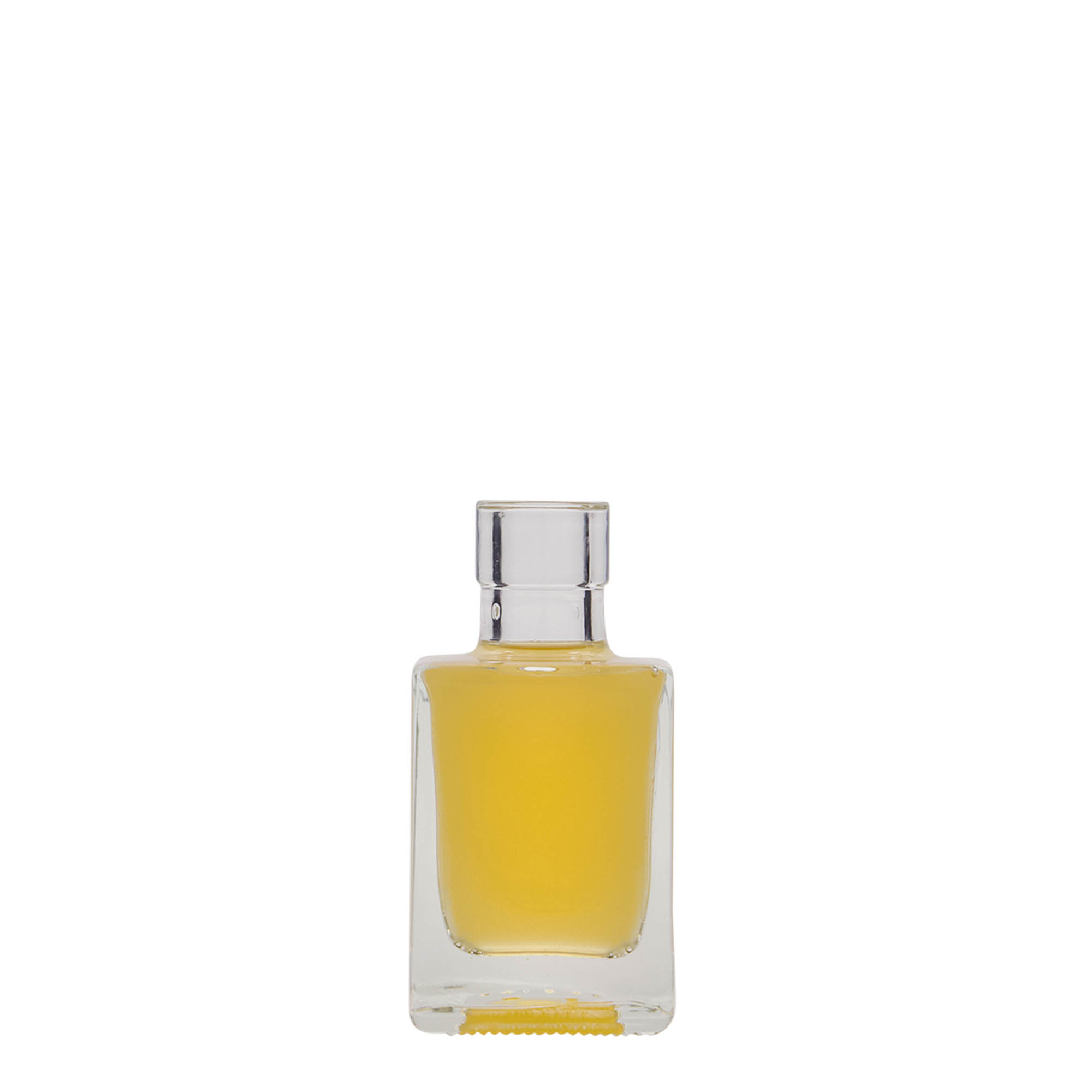 50 ml klaaspudel 'Cube', ruudukujuline, suuava: kork 50 ml klaaspudel 'Cube', ruudukujuline, suuava: kork