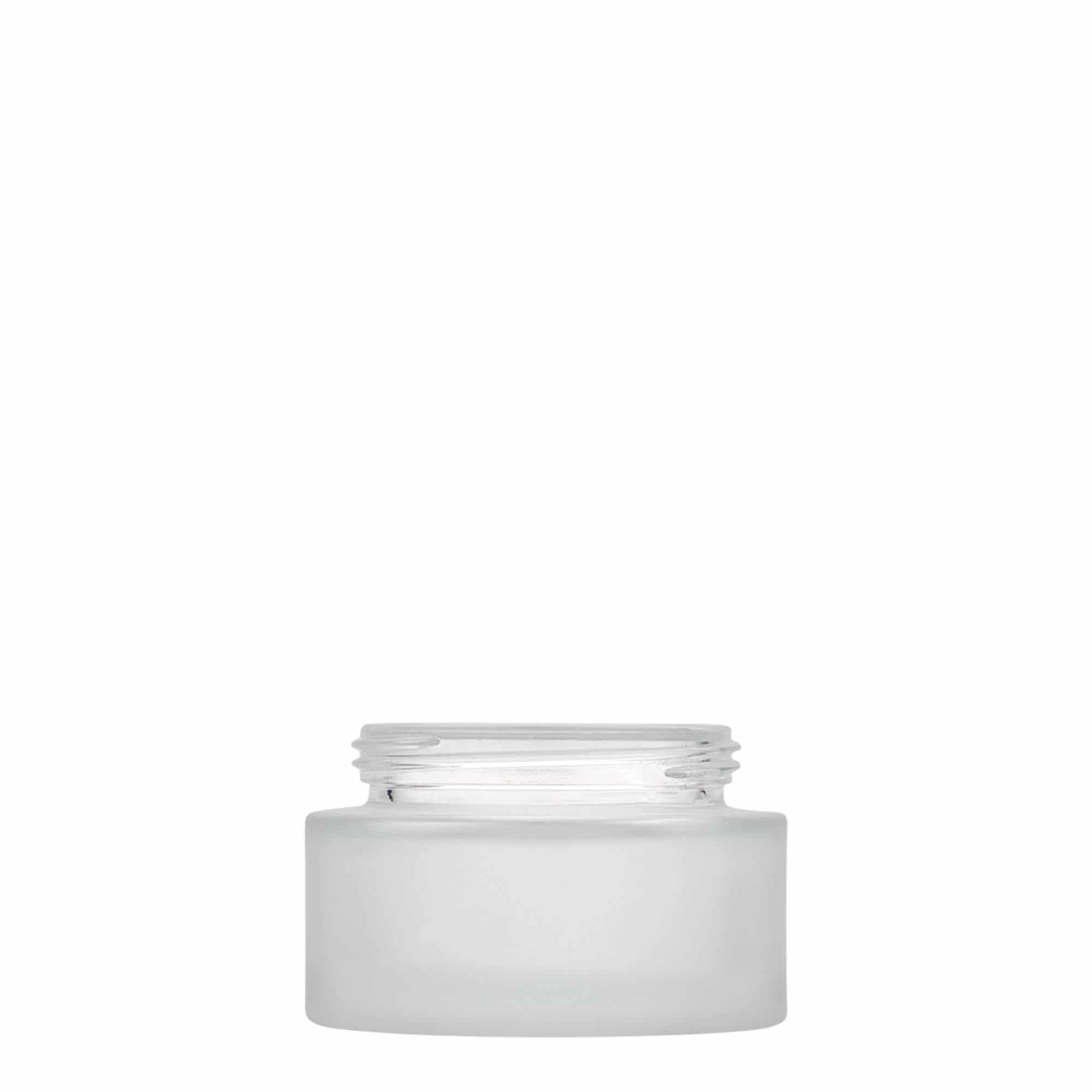 50 ml kosmeetikapurk 'Platin Edition', klaas, matt, sulgur: keeratav kaas