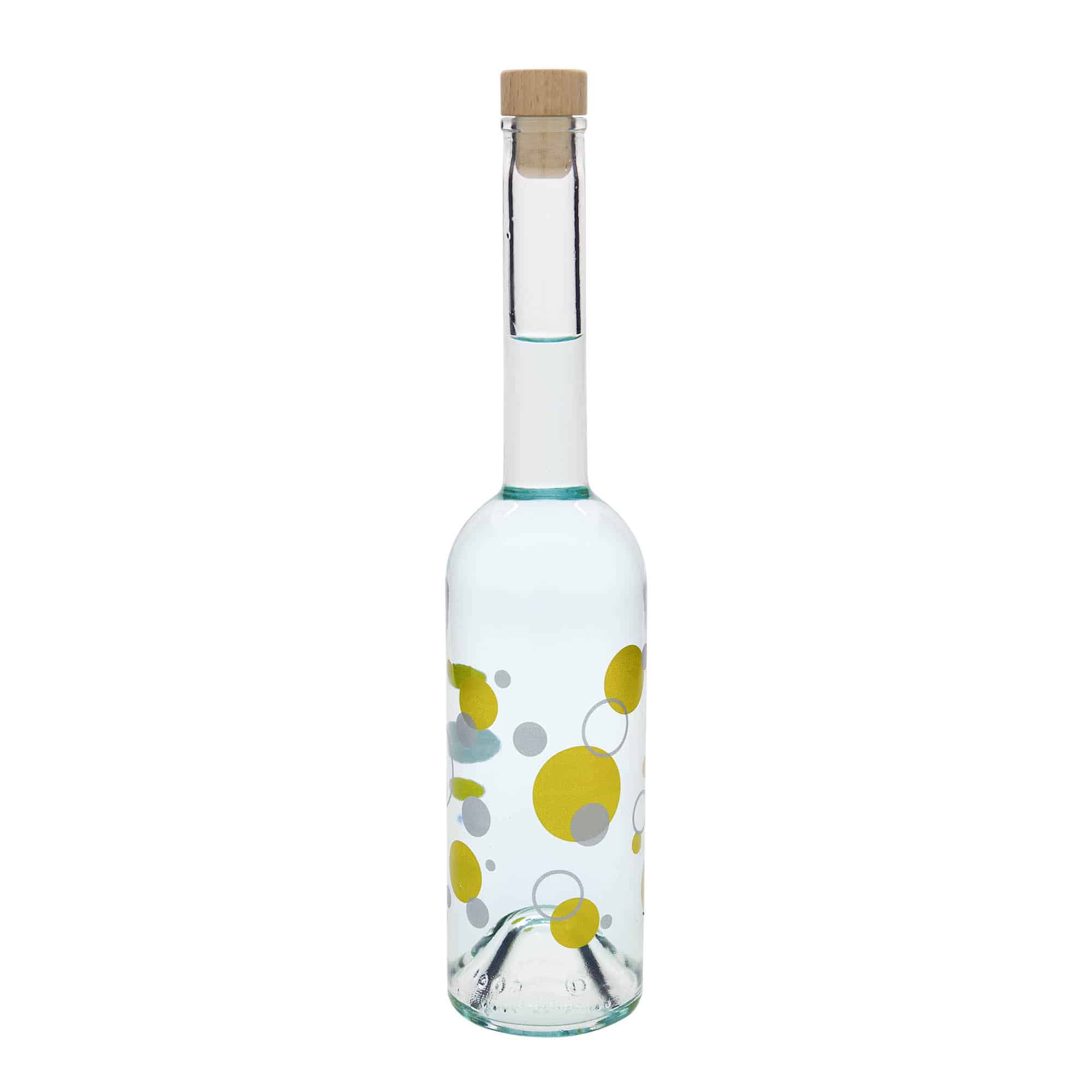 500 ml klaaspudel „Opera“, motiiv: täpid, avale: kork