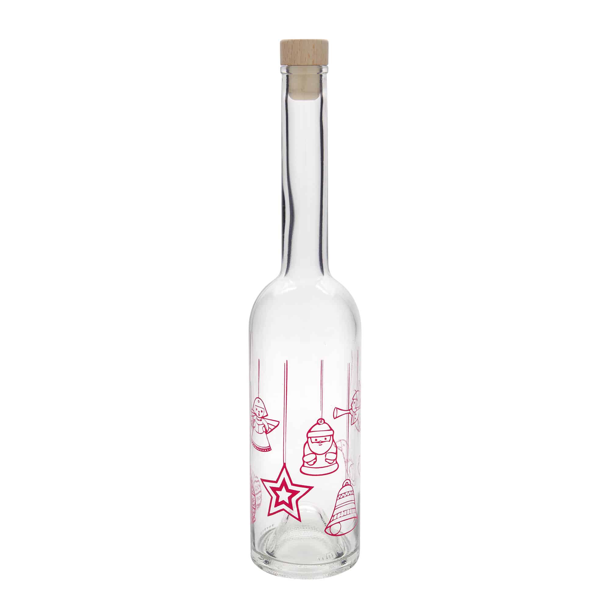 500 ml klaaspudel 'Opera', motiiv: tähed, sulgur: kork