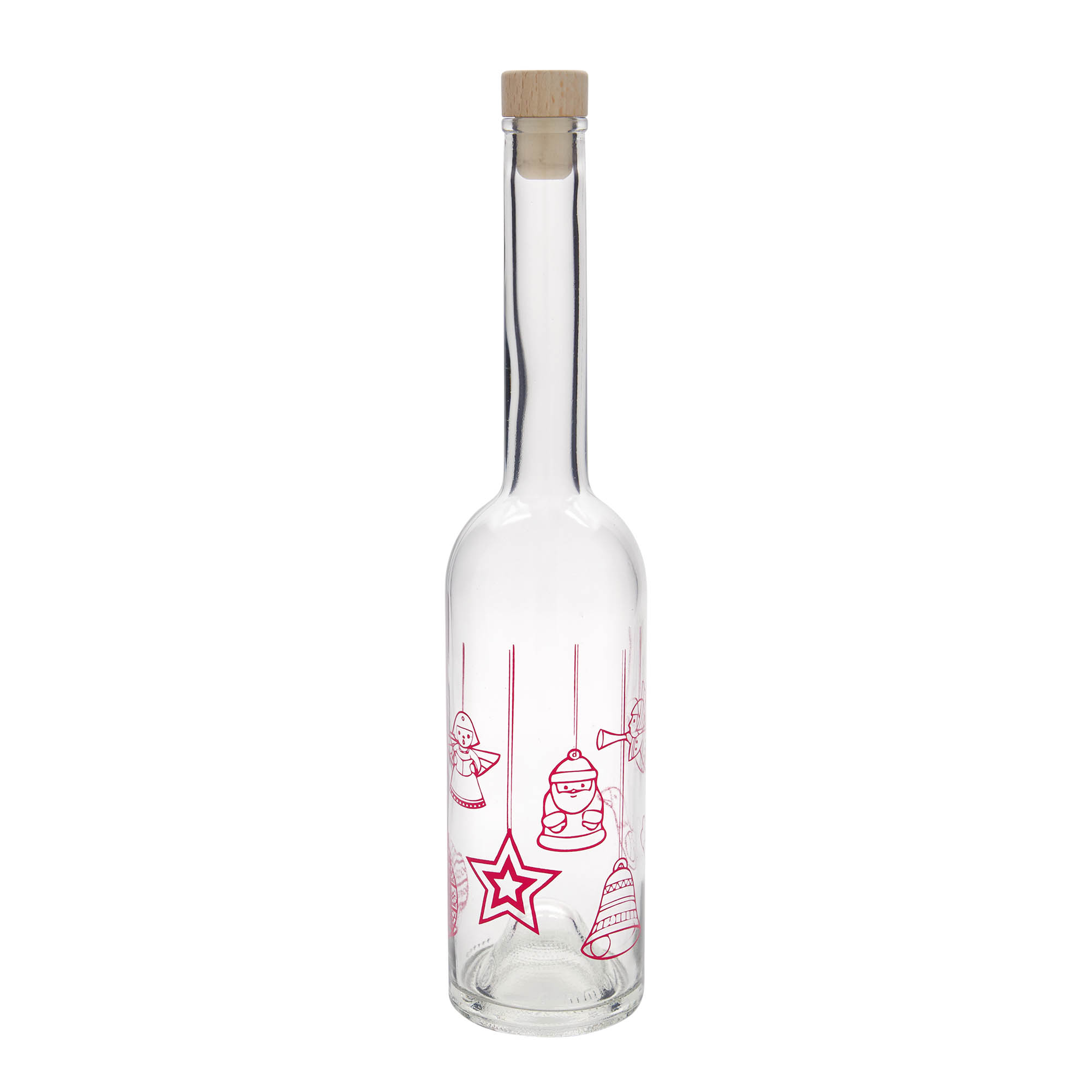 500 ml klaaspudel 'Opera', motiiv: tähed, suu: kork