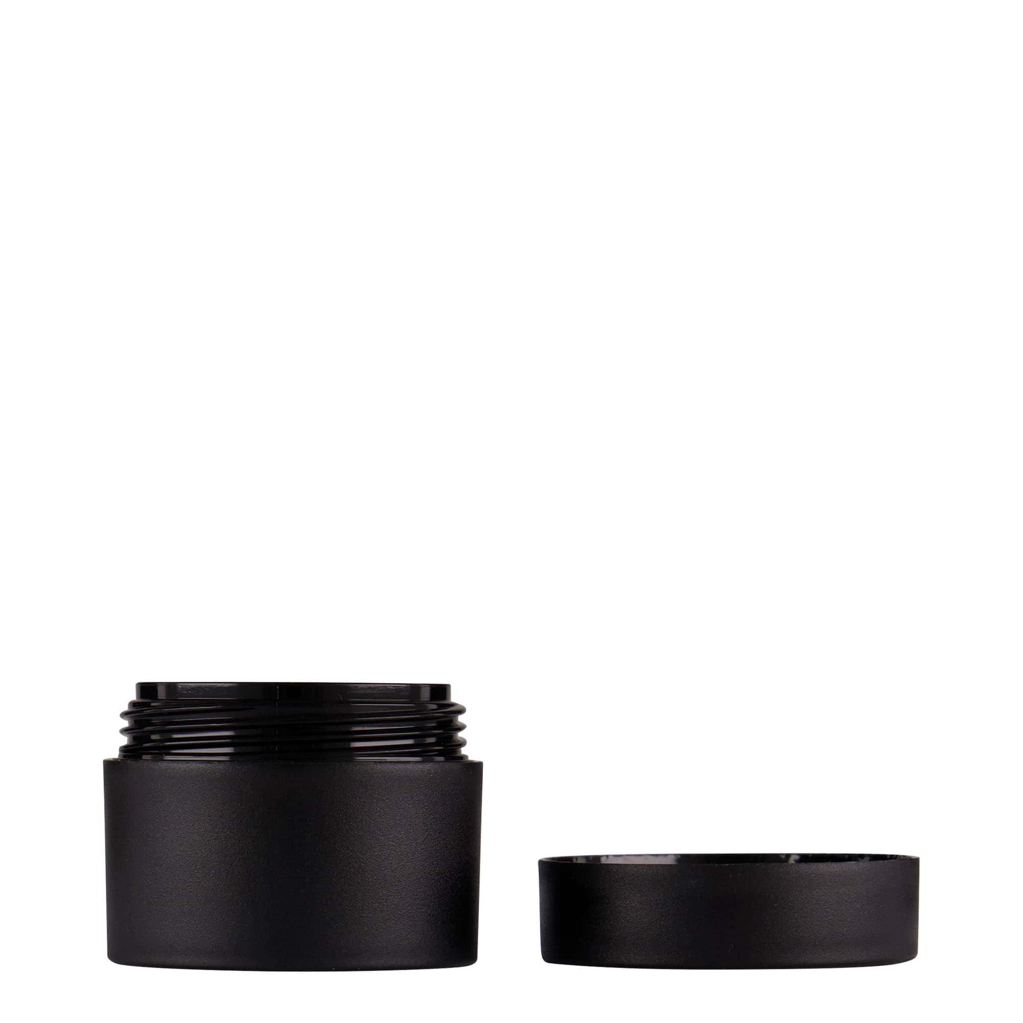 15 ml plastikkarp „Antonella“, PP, must, avale: keeratava korgiga