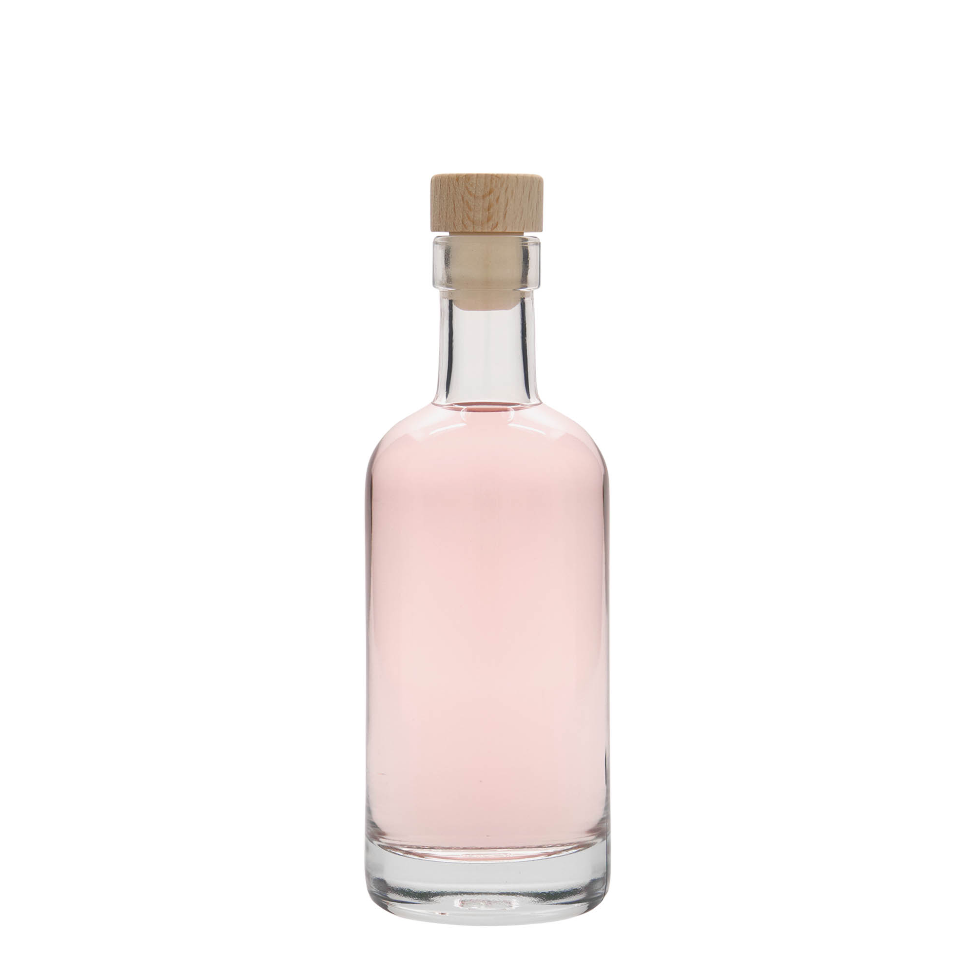 250 ml klaaspudel 'Linea Uno', suu: kork