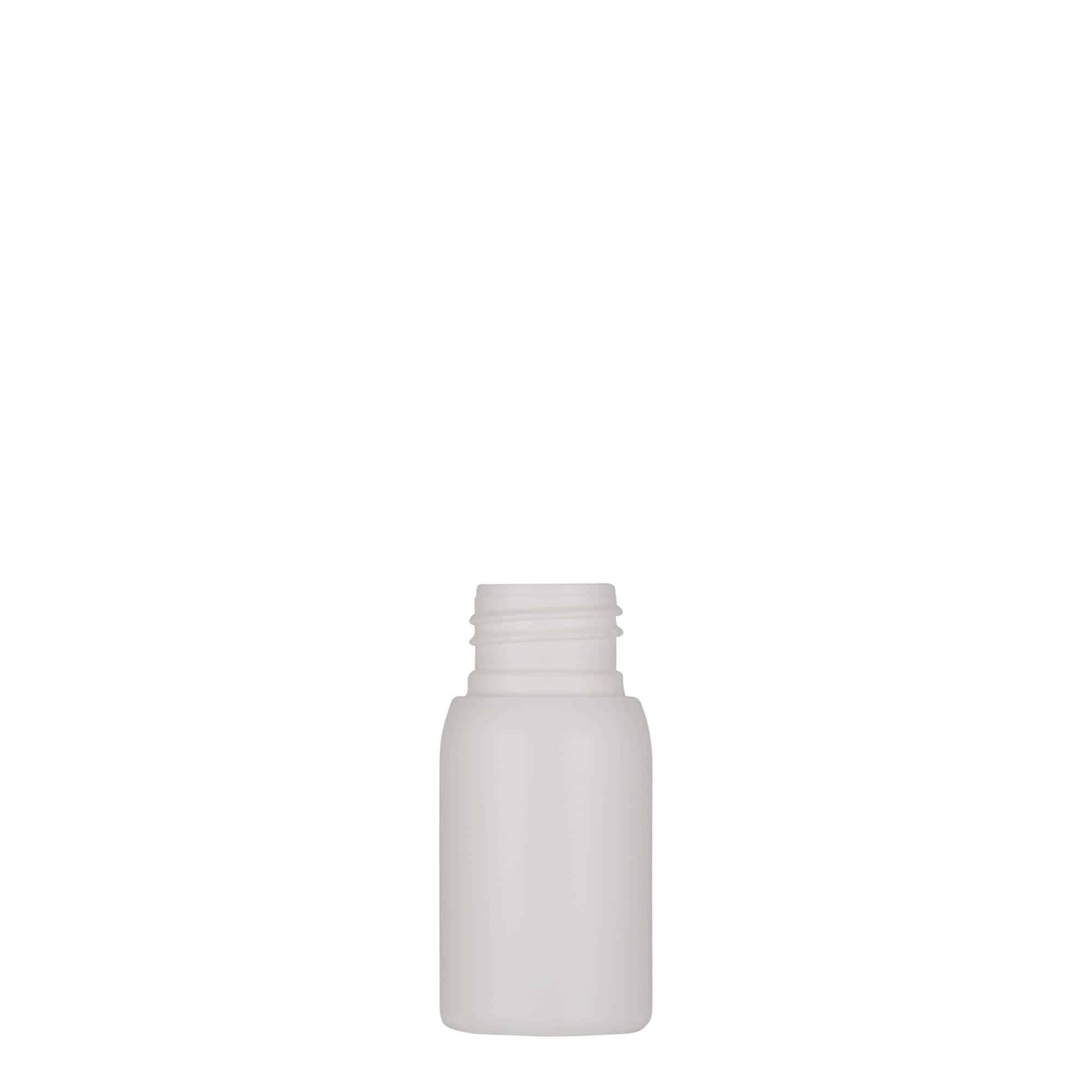 30 ml plastpudel 'Tuffy', HDPE, valge, sulgur: 24/410 30 ml plastpudel 'Tuffy', HDPE, valge, sulgur: 24/410