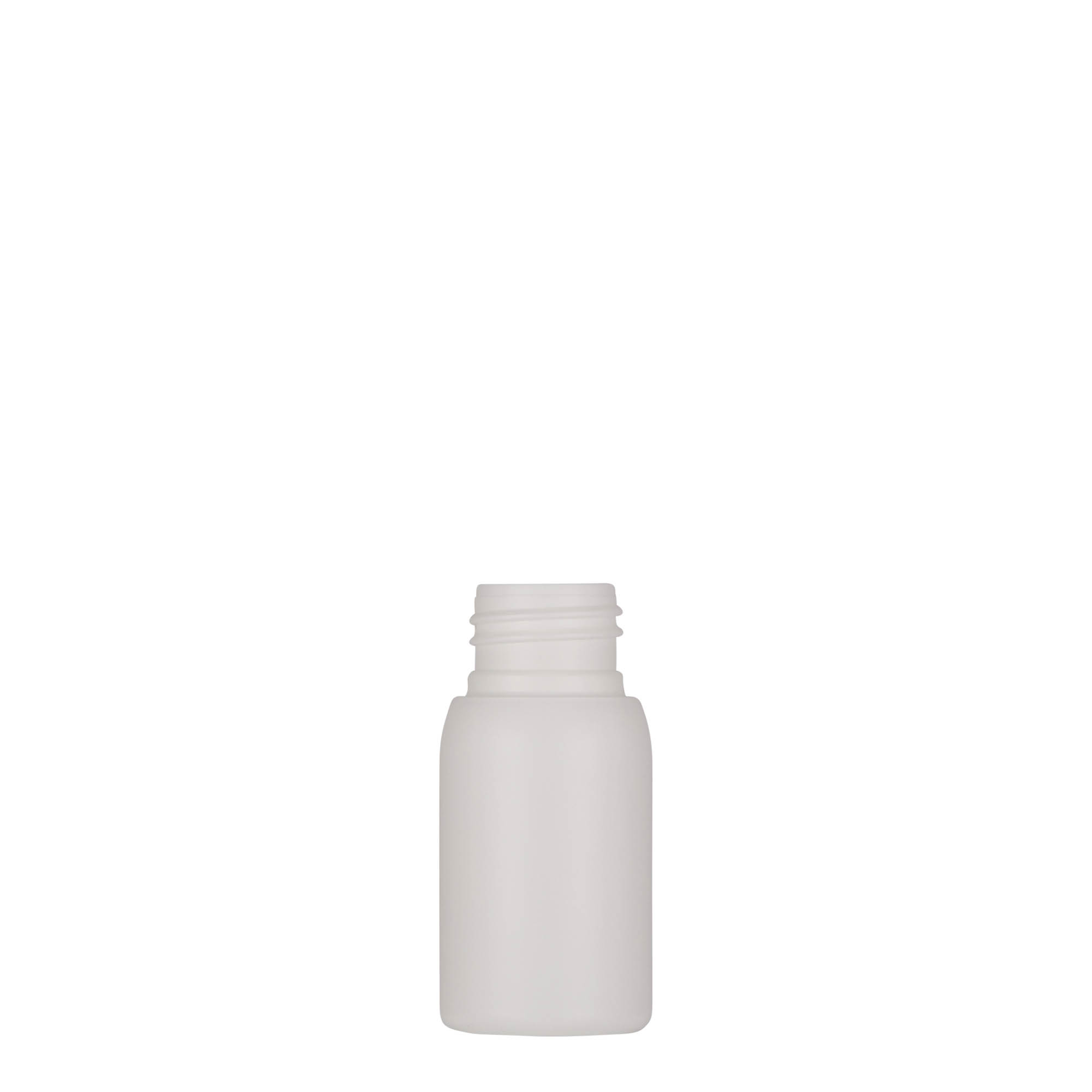 30 ml plastpudel „Tuffy“, HDPE, valge, avale: 24/410
