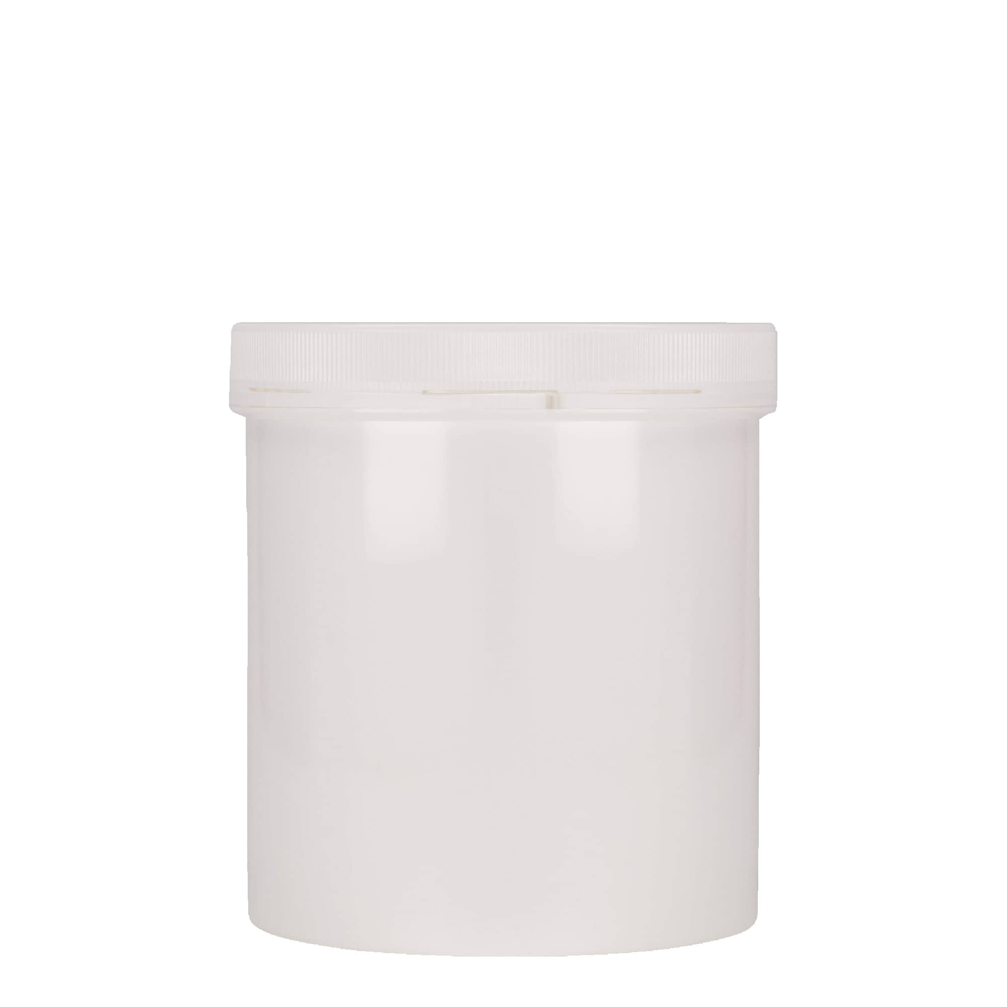 1000 ml plasttoos 'Securilock', PP, valge, sulgur: keeratav kaas