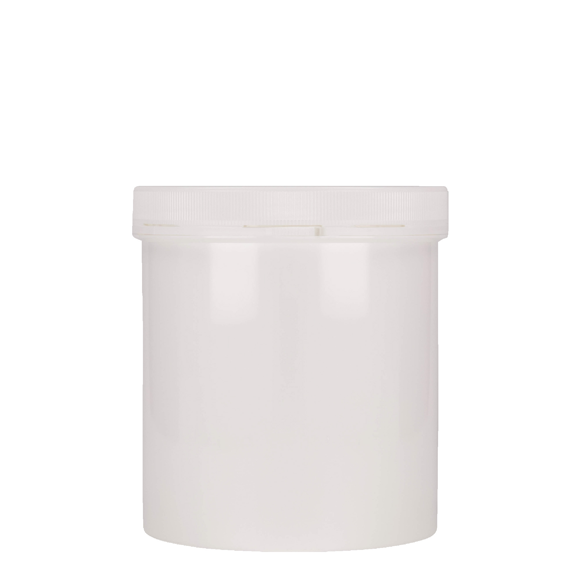 1.000 ml plastpudel 'Securilock', PP, valge, avaus: kruvikork